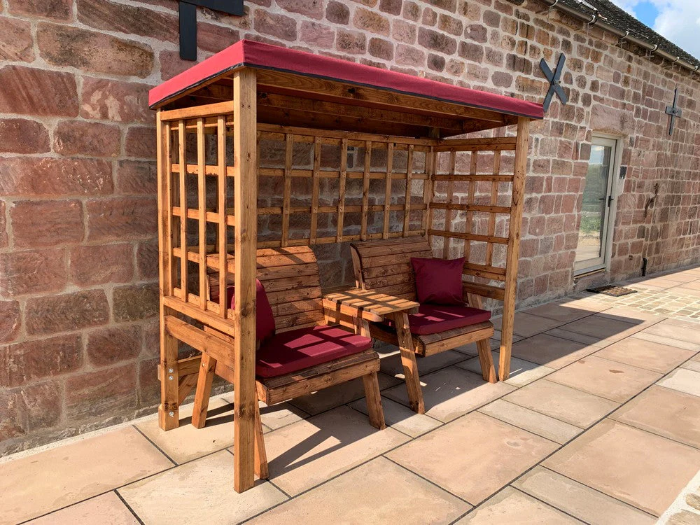 Henley Garden Tete a Tete by Charles Taylor Burgundy Natural burgundy - Image 6