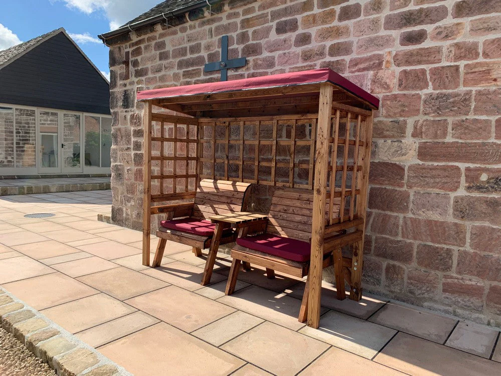 Henley Garden Tete a Tete by Charles Taylor Burgundy Natural burgundy - Image 8