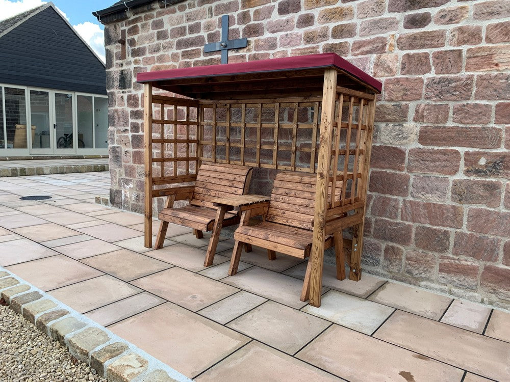 Henley Garden Tete a Tete by Charles Taylor Burgundy Natural burgundy - Image 9