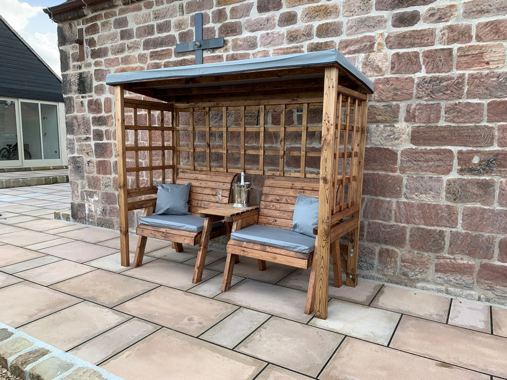 Henley Garden Tete a Tete by Charles Taylor Grey Natural Grey - Image 2