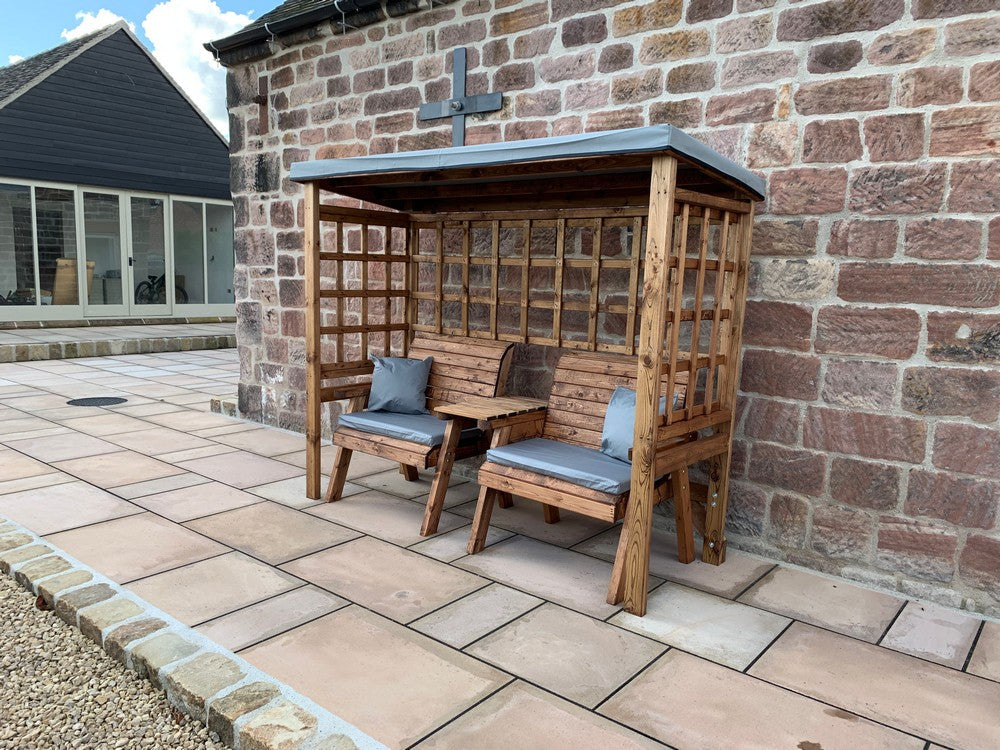 Henley Garden Tete a Tete by Charles Taylor Grey Natural Grey - Image 5
