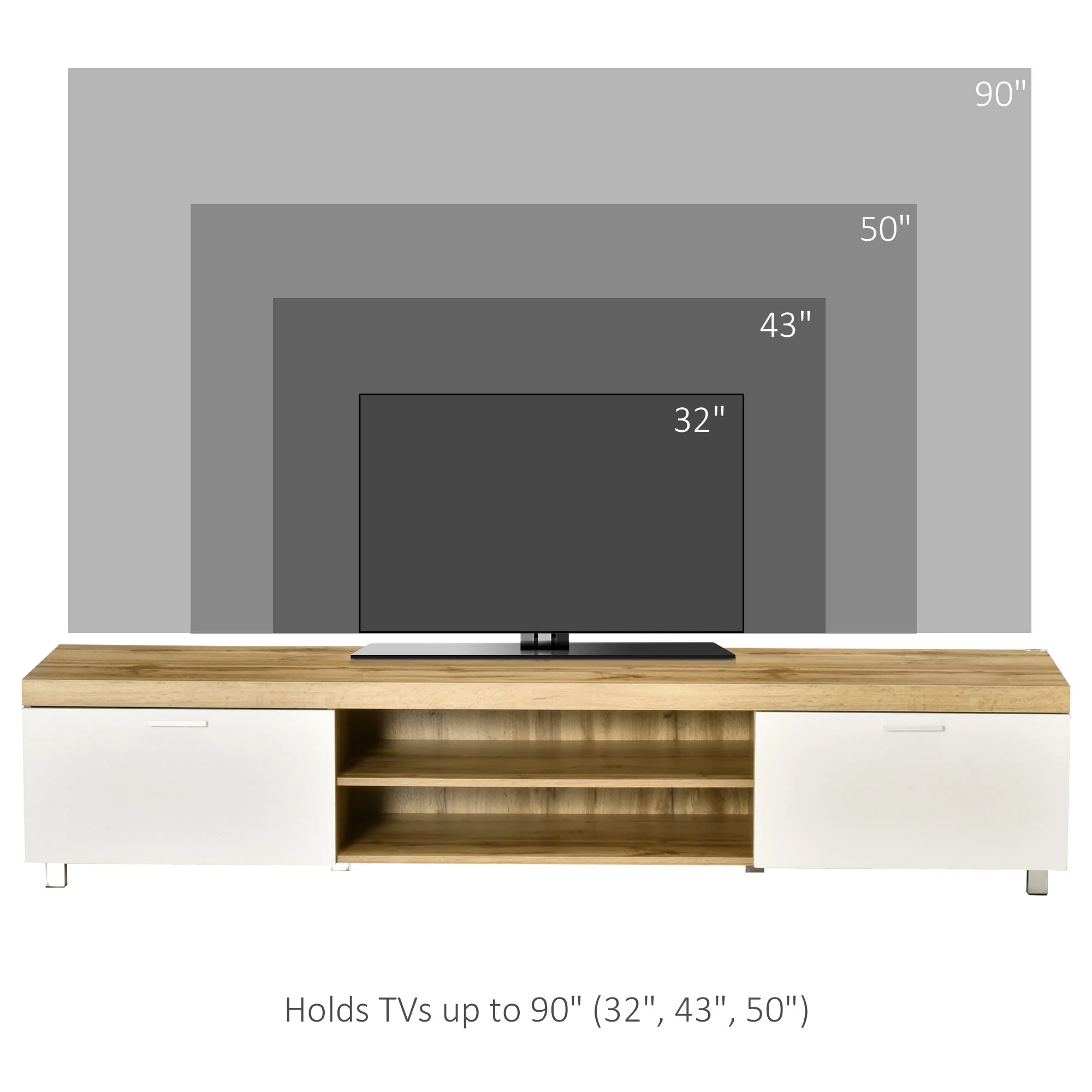 Herringbone Pattern TV Cabinet - Image 7