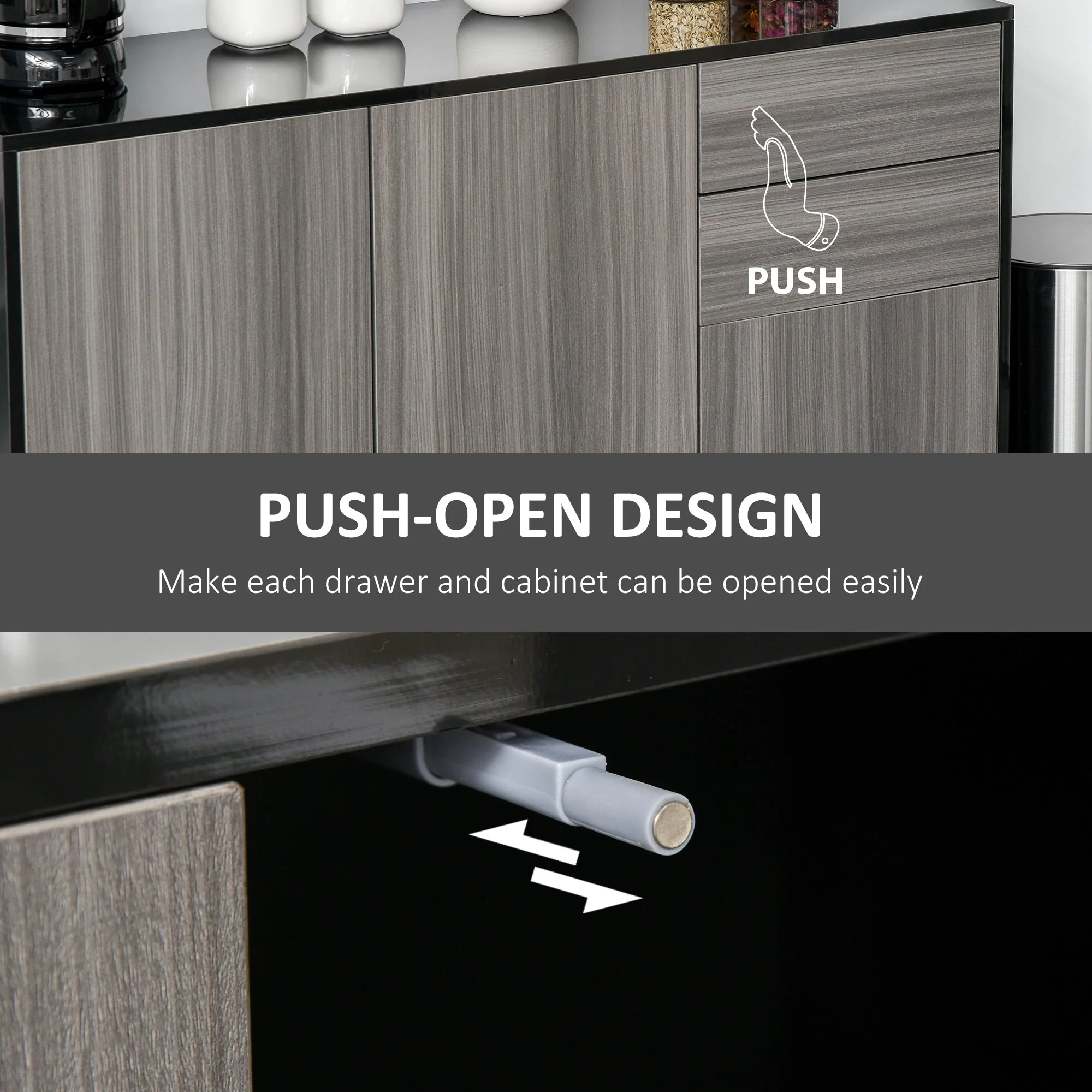 High Gloss Frame Sideboard - Image 7