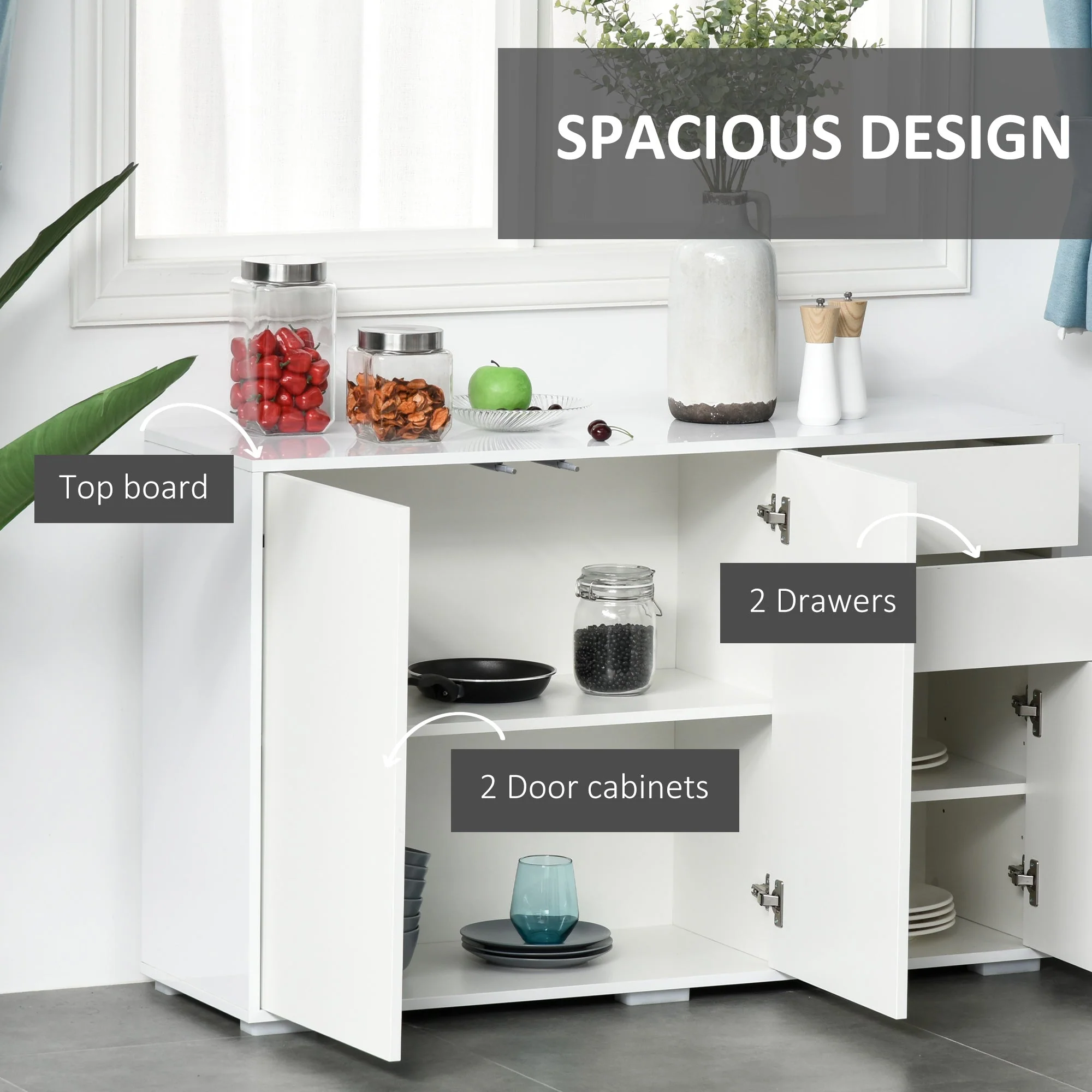 High Gloss Frame Sideboard - Image 5