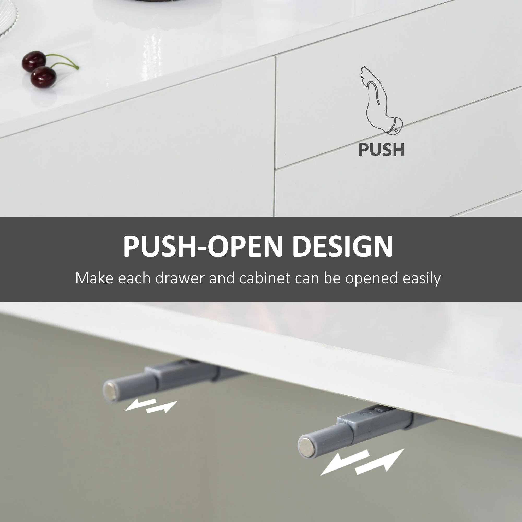 High Gloss Frame Sideboard - Image 7