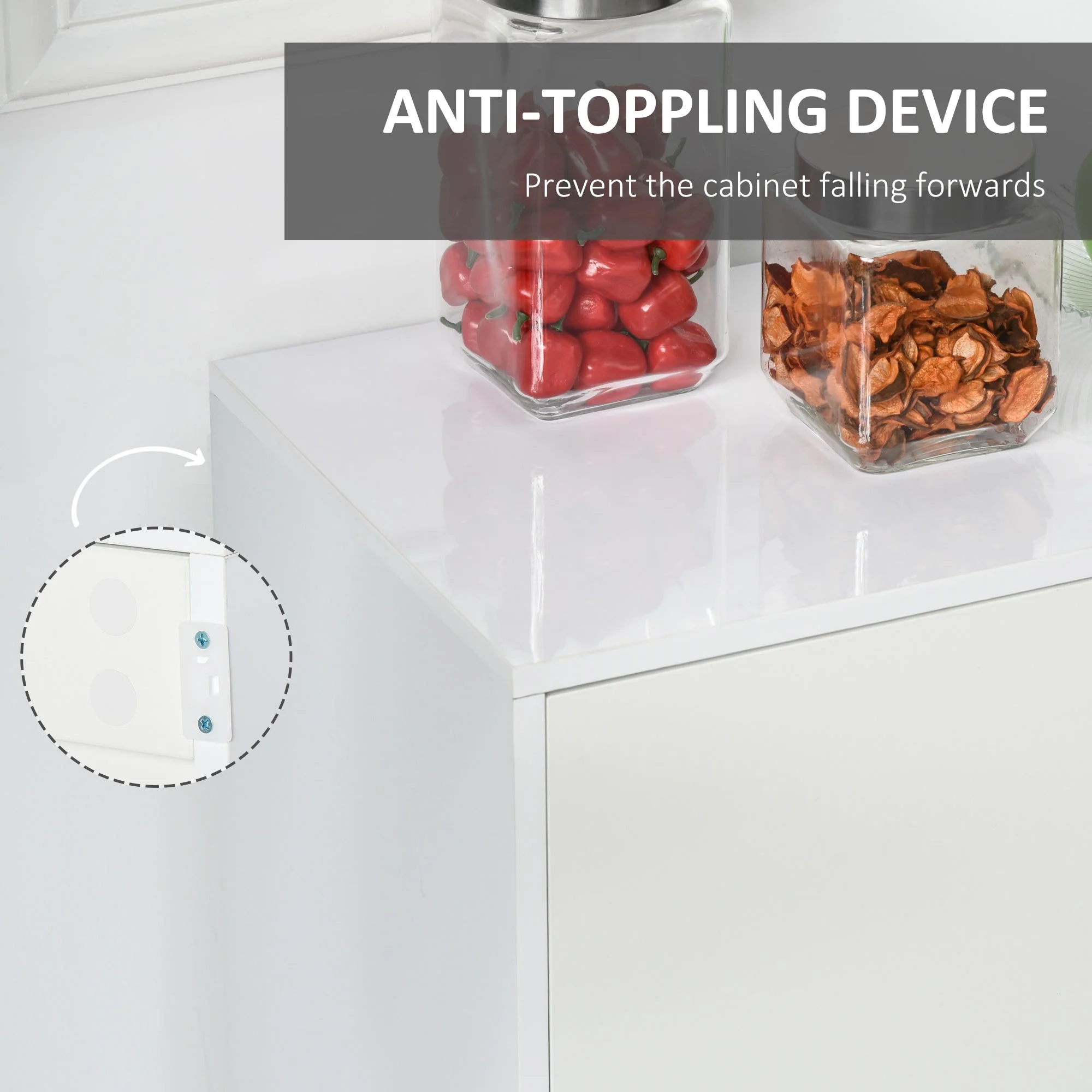 High Gloss Frame Sideboard - Image 8
