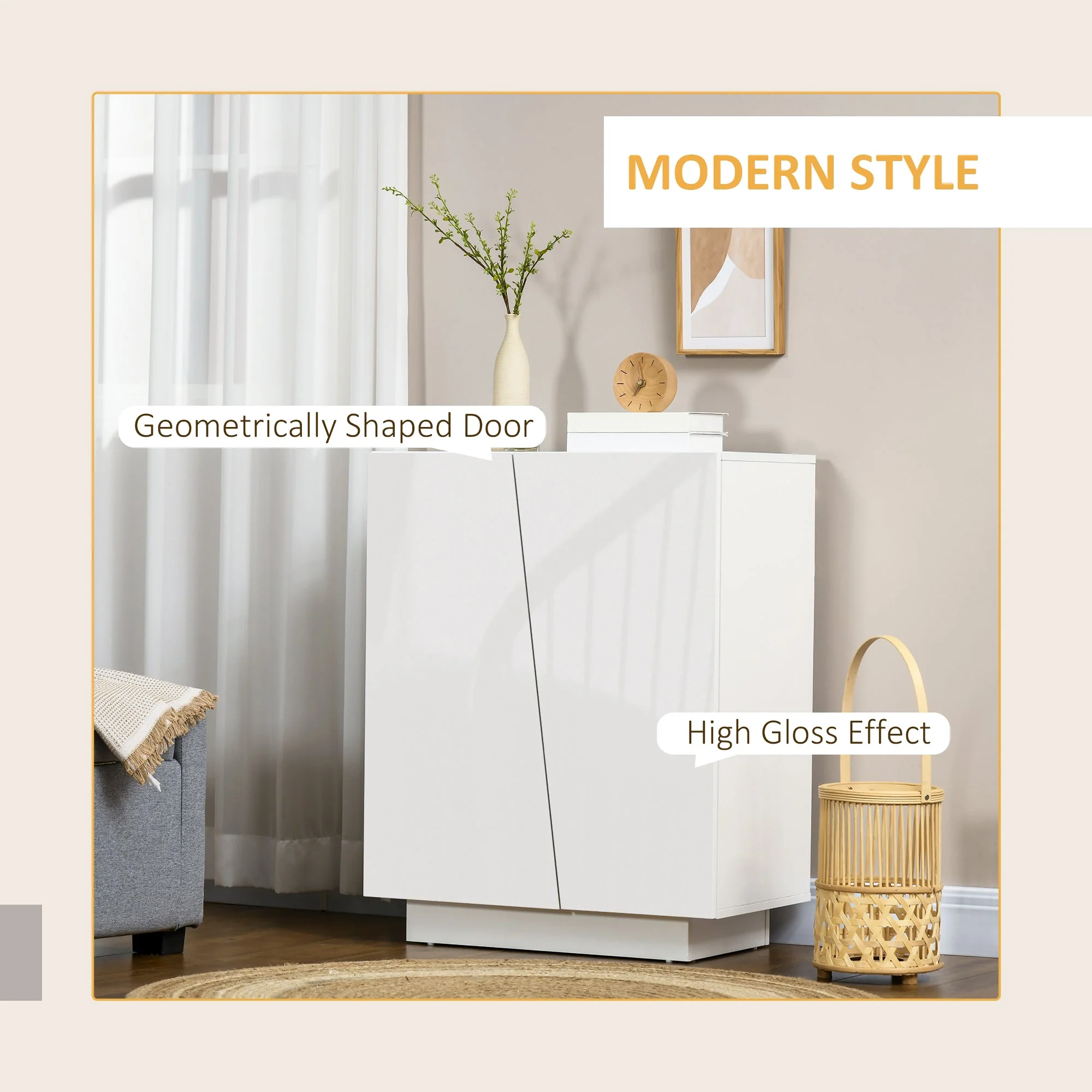 High Gloss Storage Cabinet - Image 4