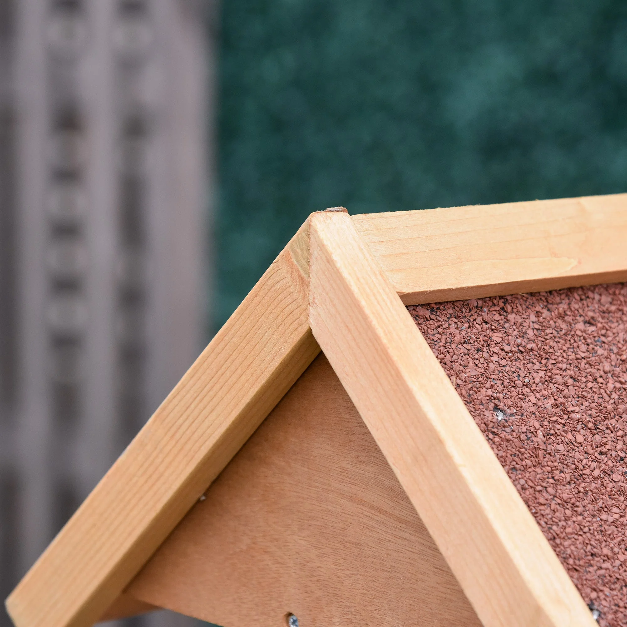 High Rise 144cm Bird Feeder Table Natural by Pawhut - Image 7