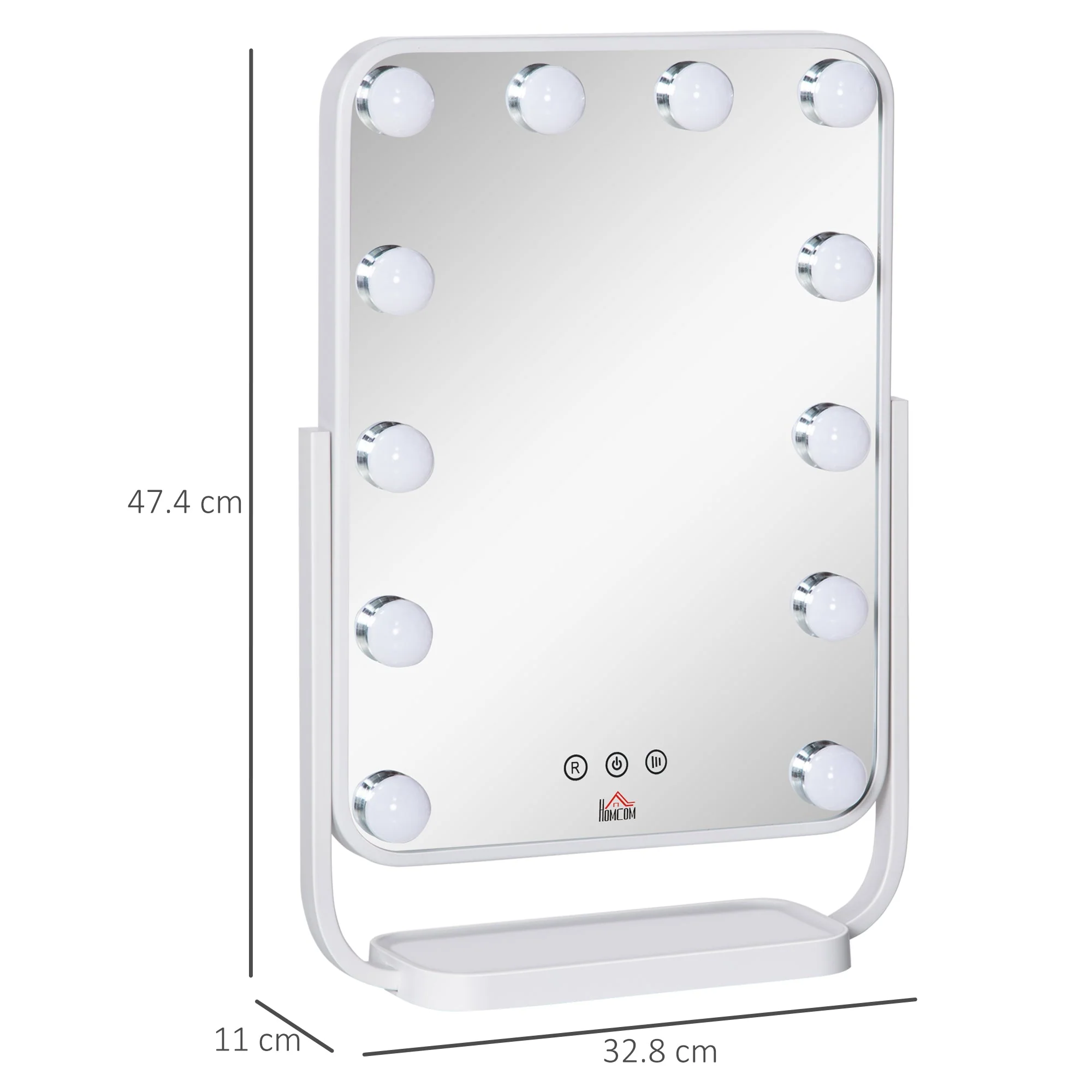 Hollywood Makeup Mirror with LED Lights - Image 3