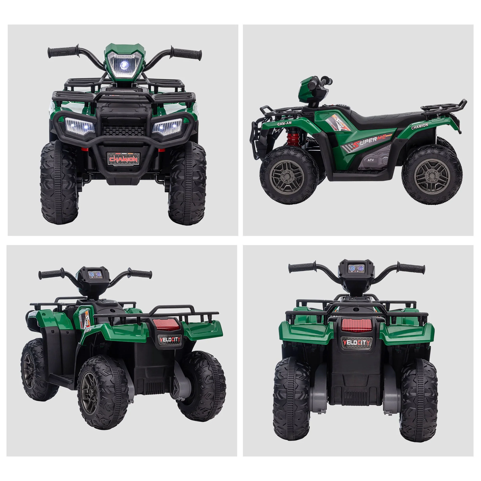 Homcom 12V Kids Quad Bike With Forward Reverse Functions - Image 7