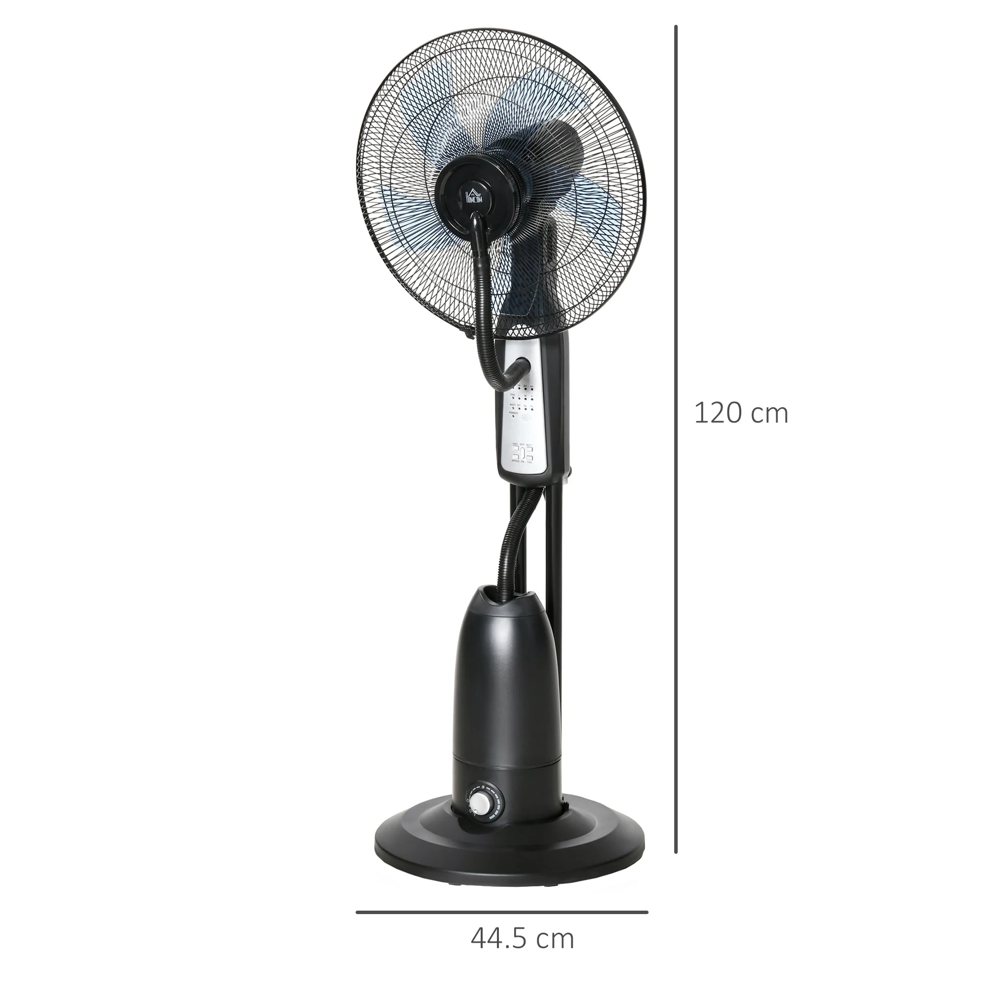 Homcom 2.8 Litre Water Mist Fan With Remote - Image 3