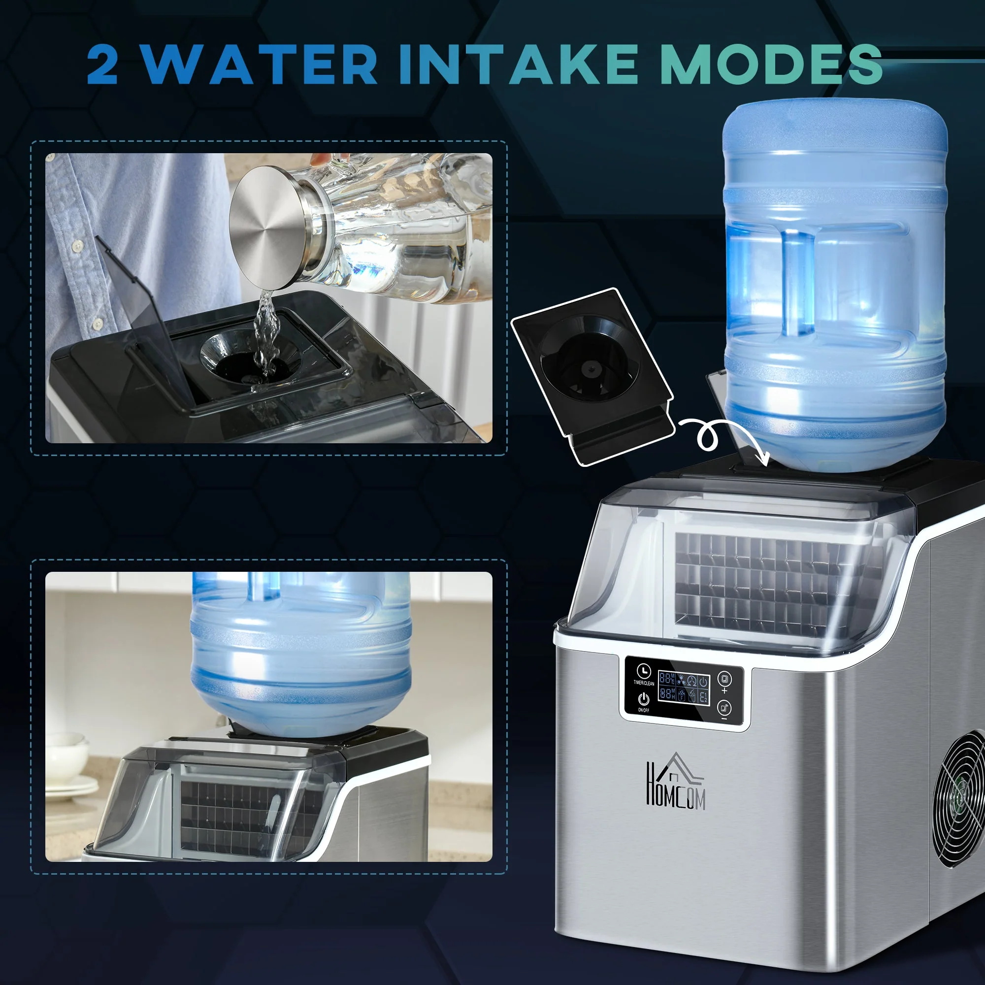 Homcom 20kg Counter Ice Machine - Image 6