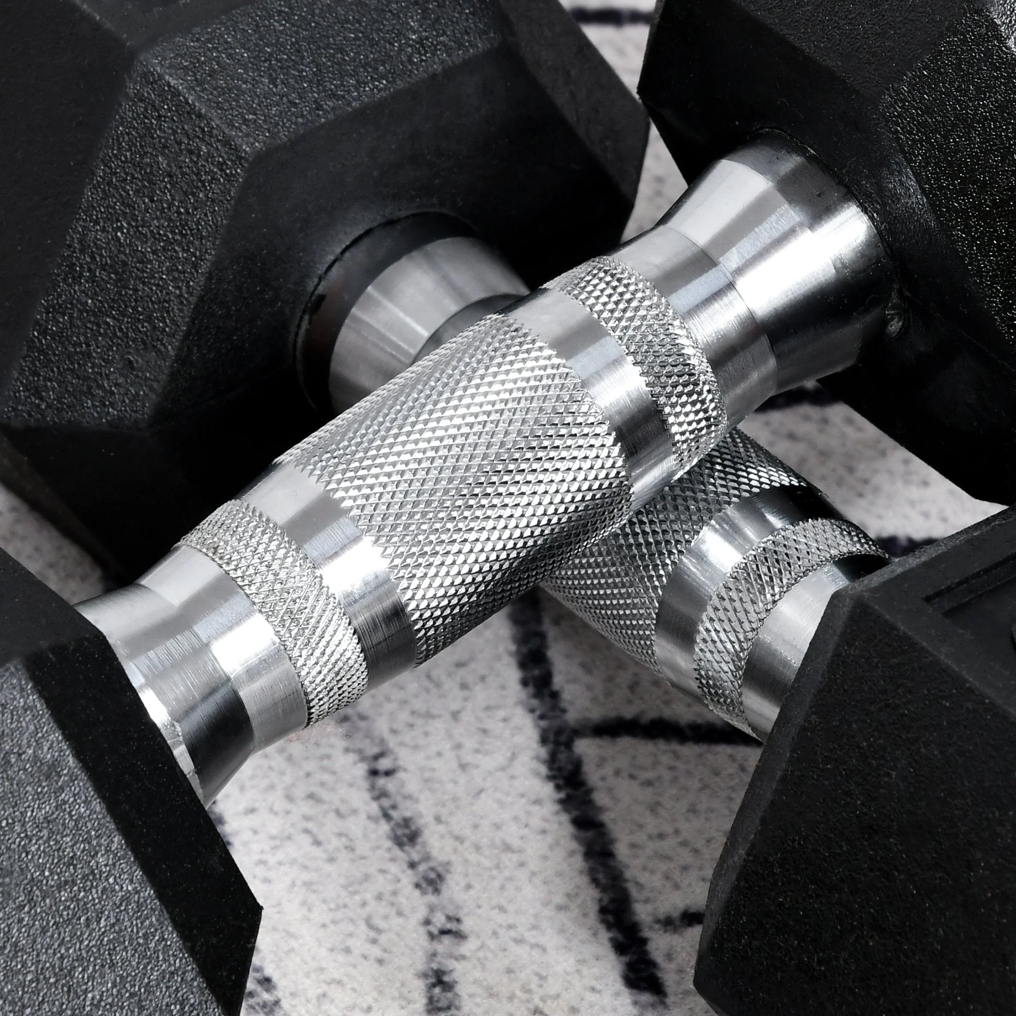Homcom 2x6kg Hex Dumbbells Set Rubber Dumbbells Weight Lifting Equipment Fitness Home Gym - Image 8