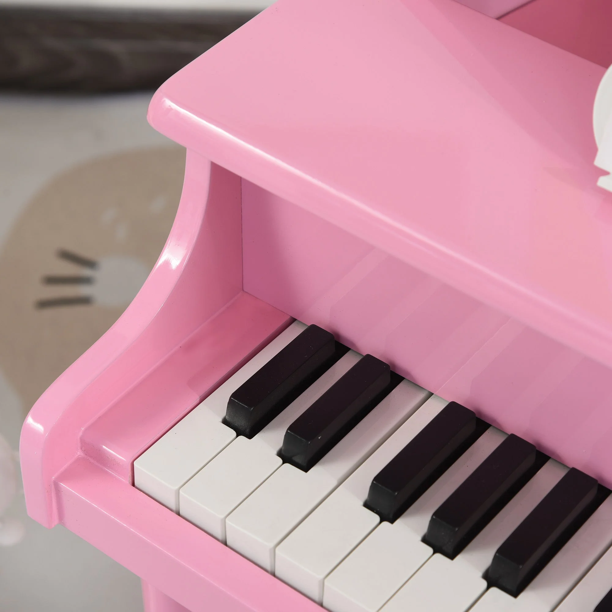 Homcom 30 Keys Mini Kids Piano For Child With Music Stand And Bench Best Gifts Toy - Image 9