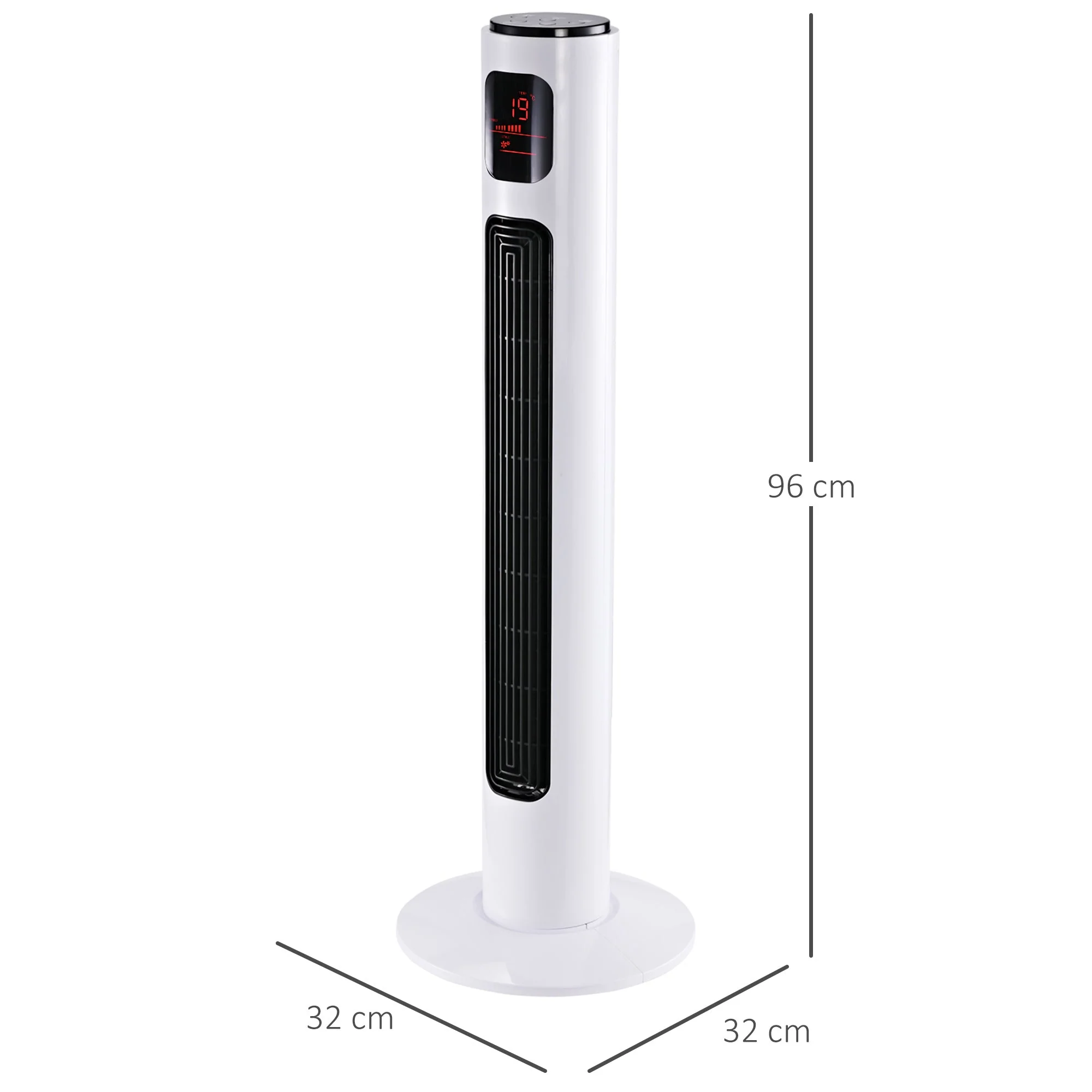 Homcom 38'' Freestanding Tower Fan - Image 3