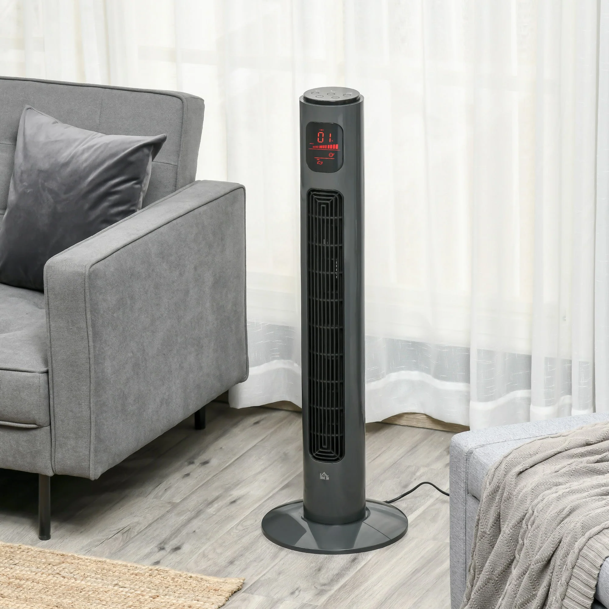 Homcom 38'' Freestanding Tower Fan - Image 2