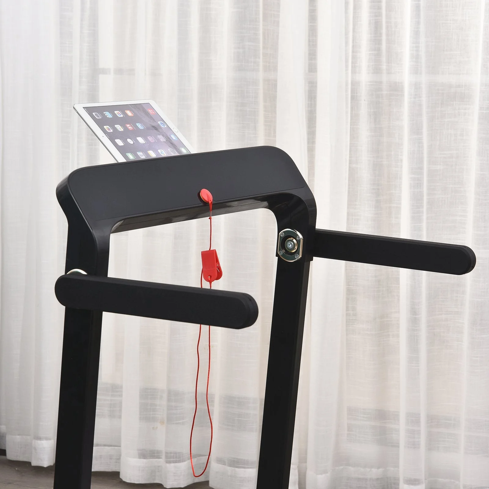 Homcom 600W Foldable Steel Motorised Treadmill Running Machine W/Safety Button - Image 7