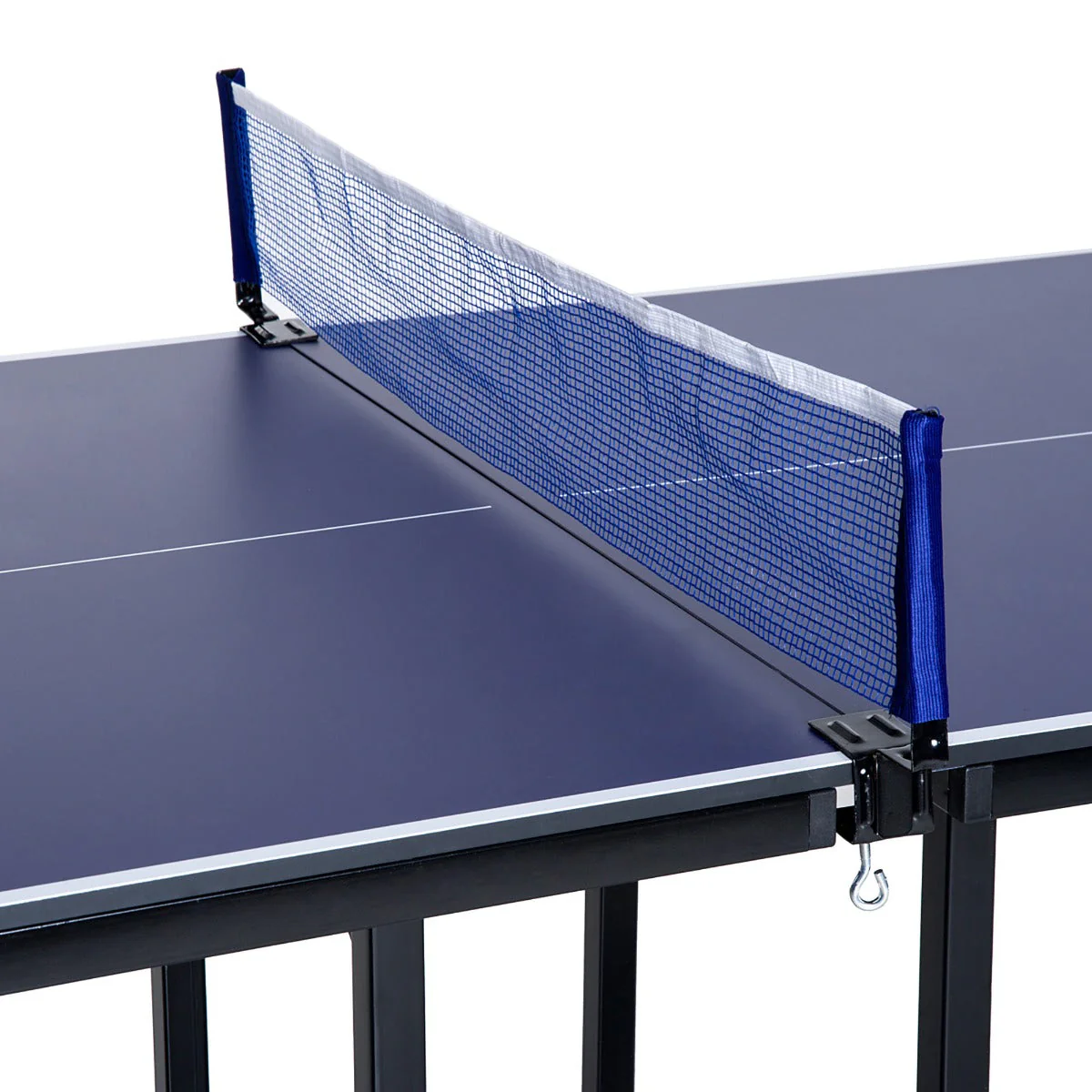 Homcom 6ft 182cm Mini Table Tennis Table Folding Ping Pong Table with Net Multi-Use Table for Indoor Outdoor Game - Image 8