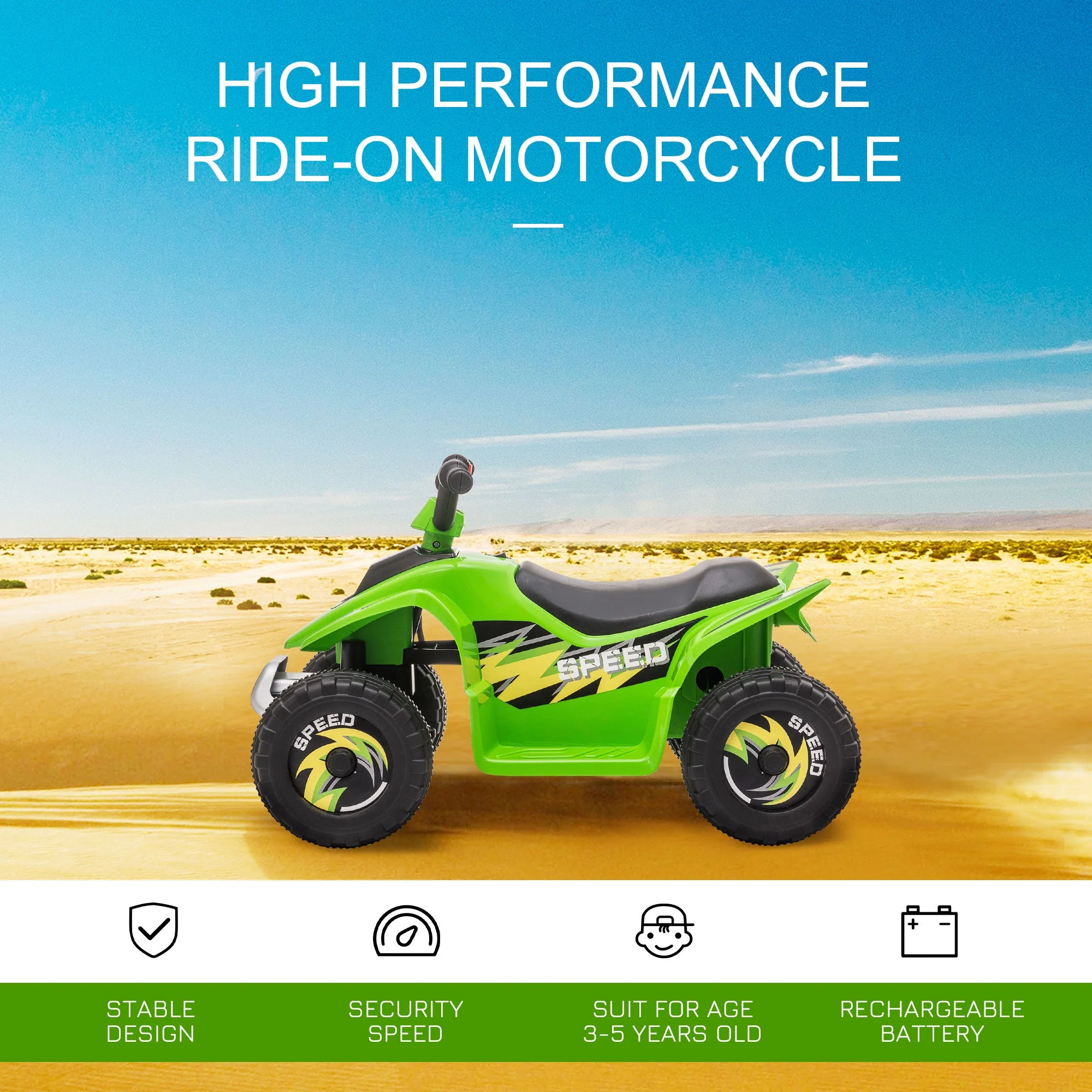 Homcom 6V Kids Electric Ride on Car Forward Reverse Functions for Toddlers aged 18-36 months - Image 3