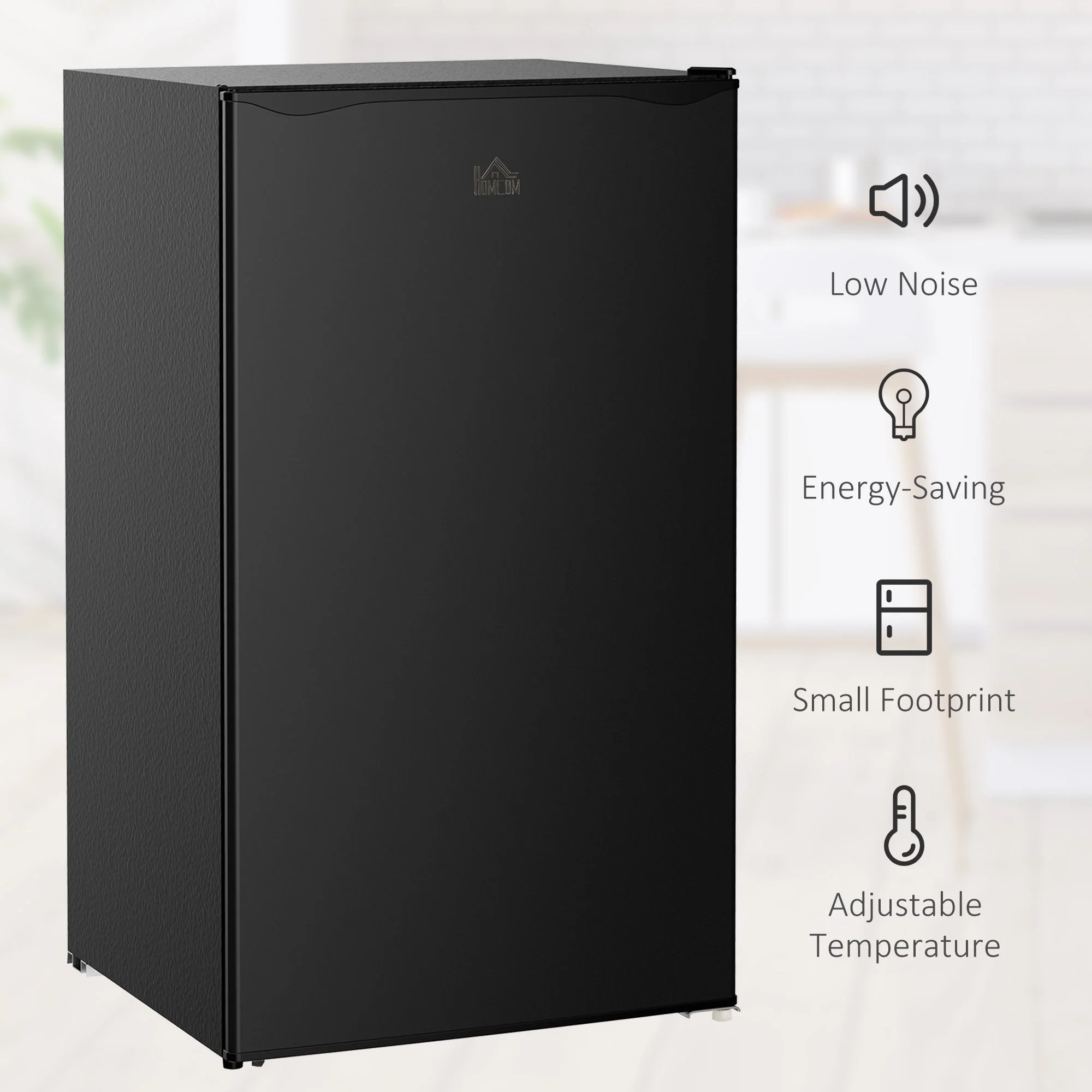 Homcom 91 Litre Freestanding Under Counter Fridge with Chiller Box - Image 4