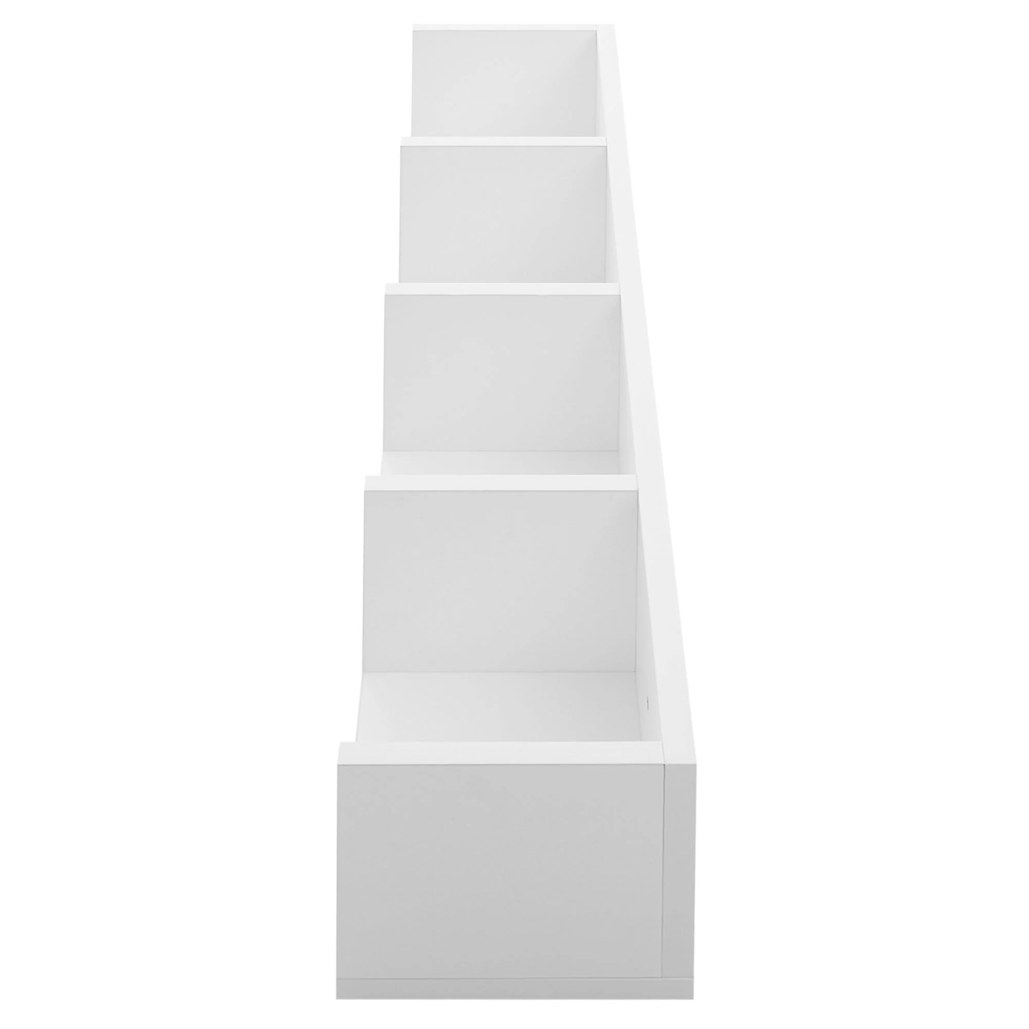Homcom 95cm Four-Compartment Wall Shelf - White - Image 5