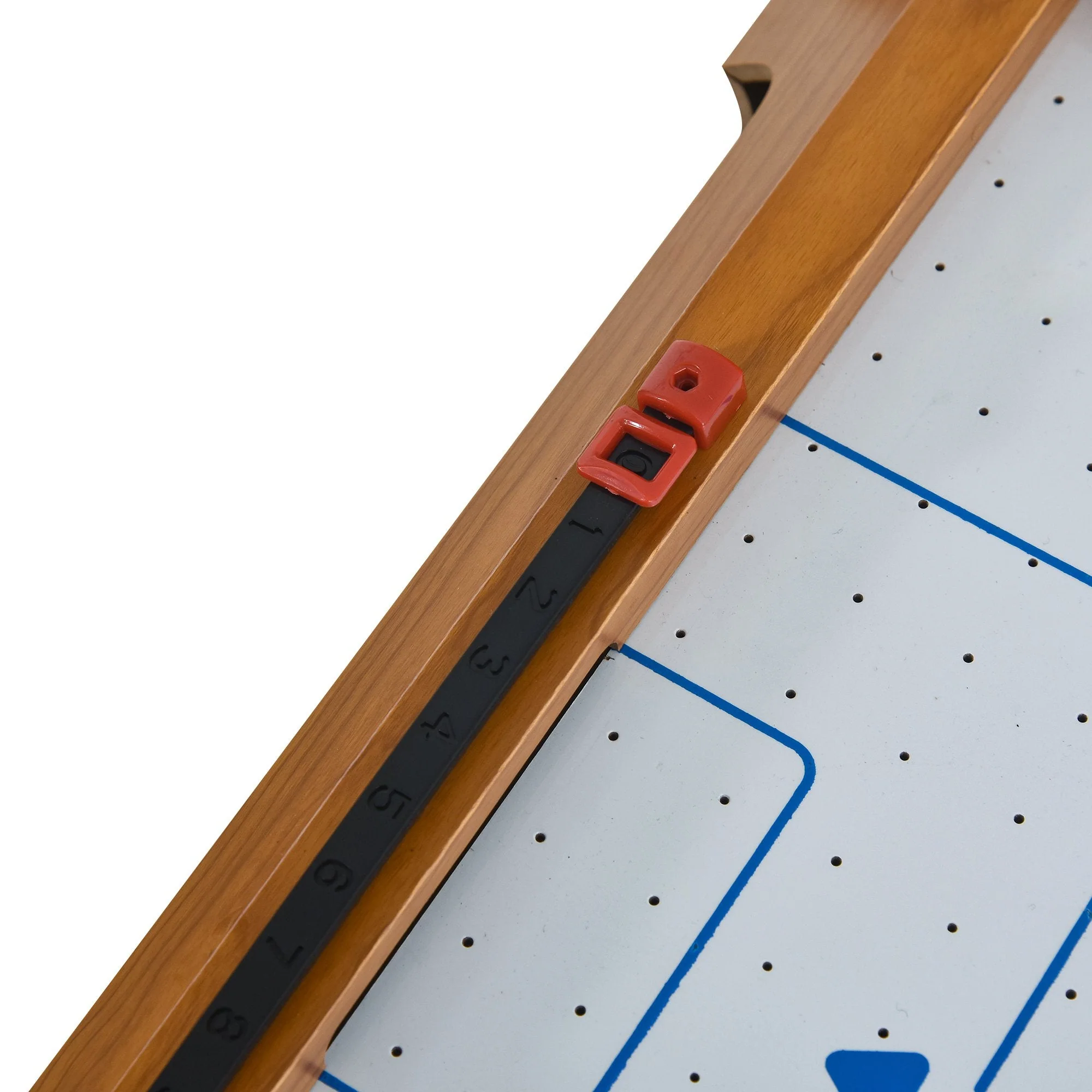 Homcom ABS Plastic Mini Air Hockey Table-Top Brown - Image 8