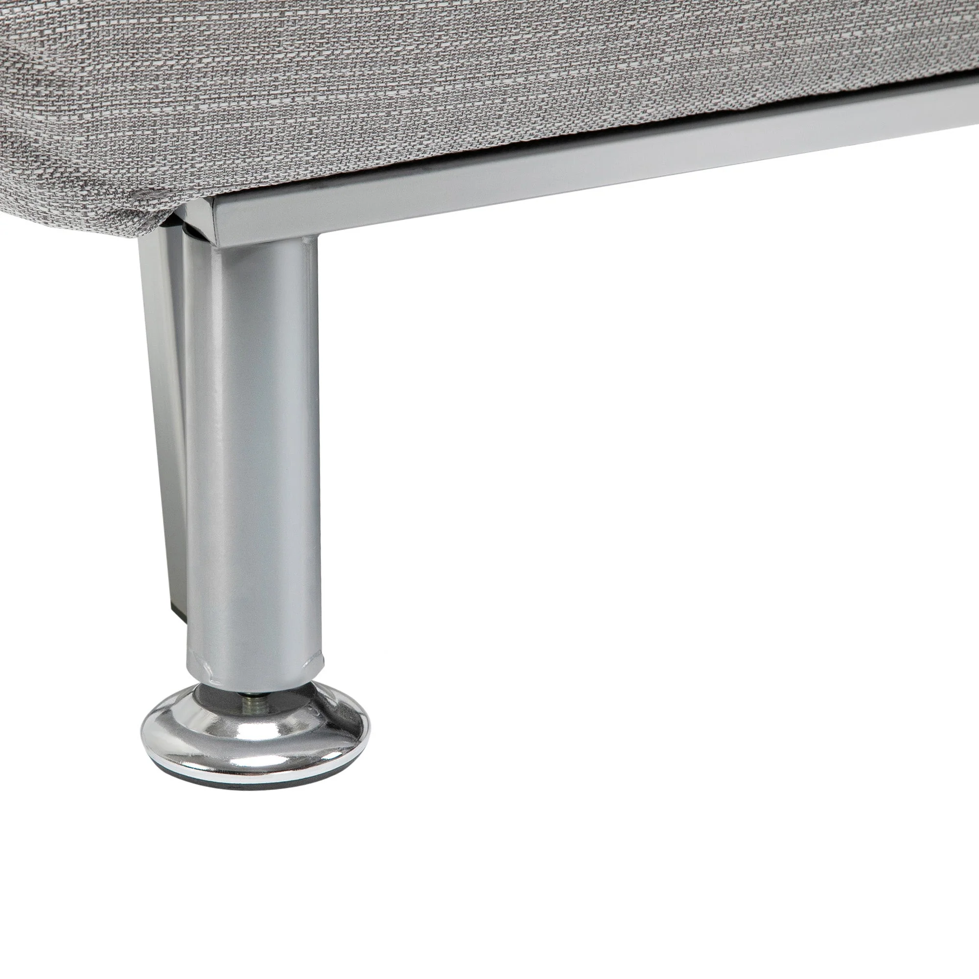 Homcom Adjustable Back Futon Sofa Chair - Grey - Image 8