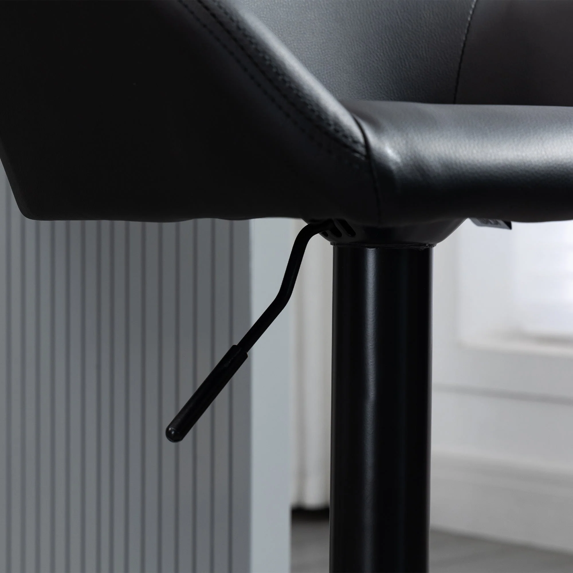 Homcom Adjustable Bar Stools Set Of 2 - Image 9