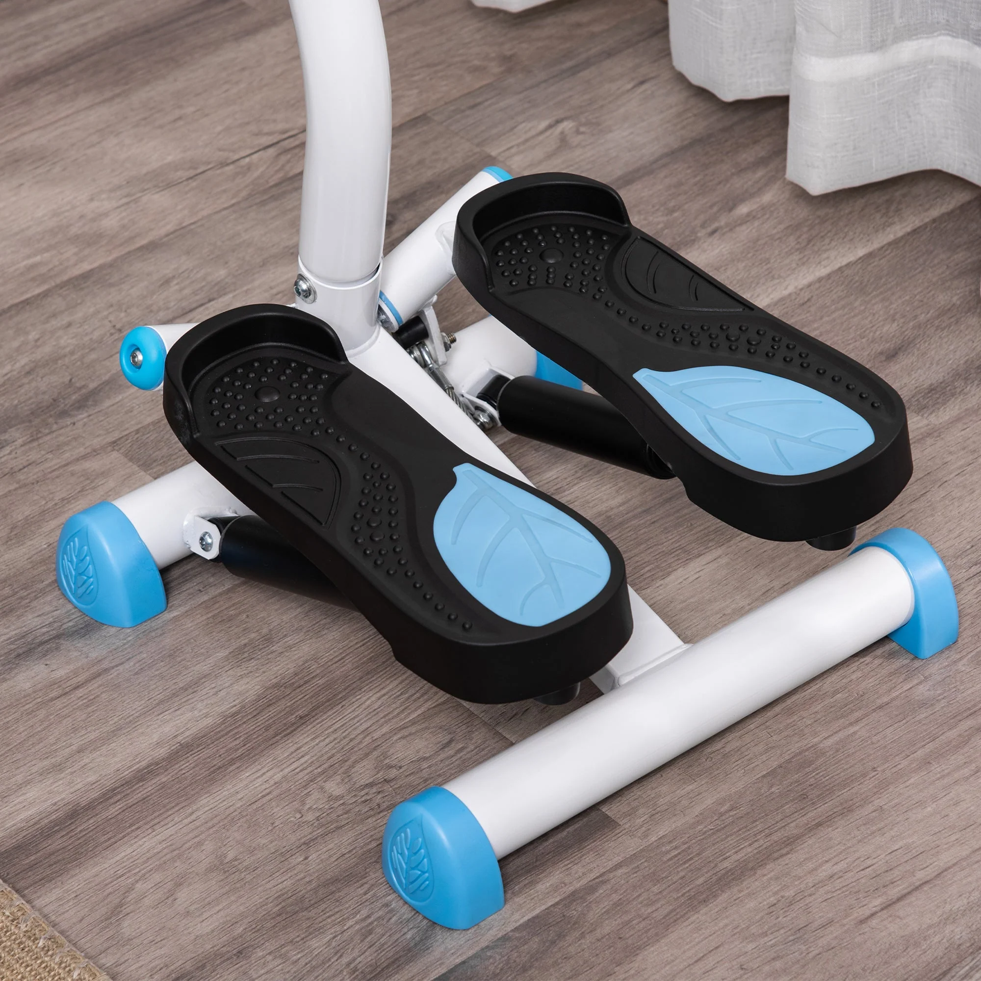Homcom Adjustable Stepper Aerobic Ab Exercise Fitness Workout Machine with LCD Screen & Handlebars - Image 8