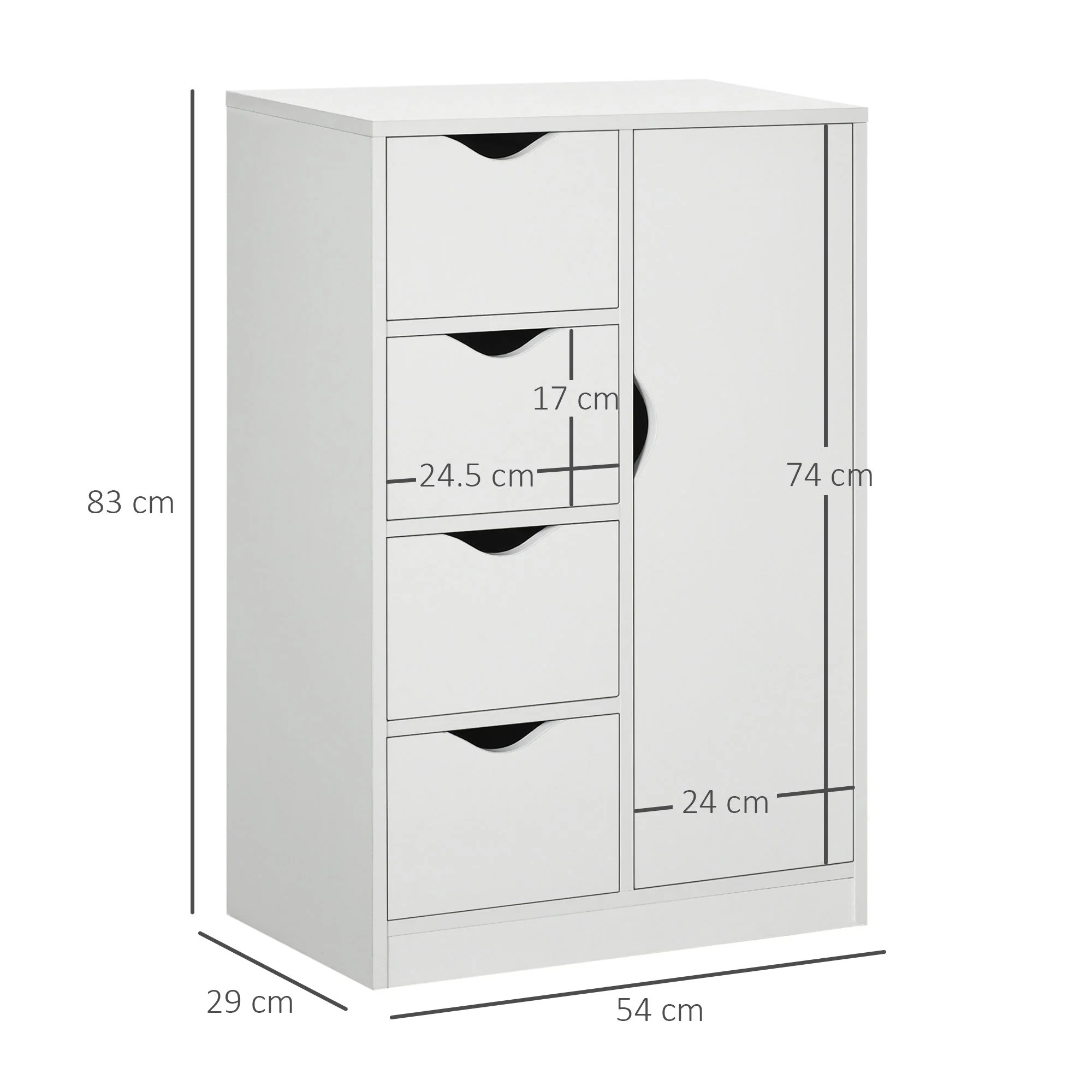 Homcom Bathroom Cabinet - Image 3