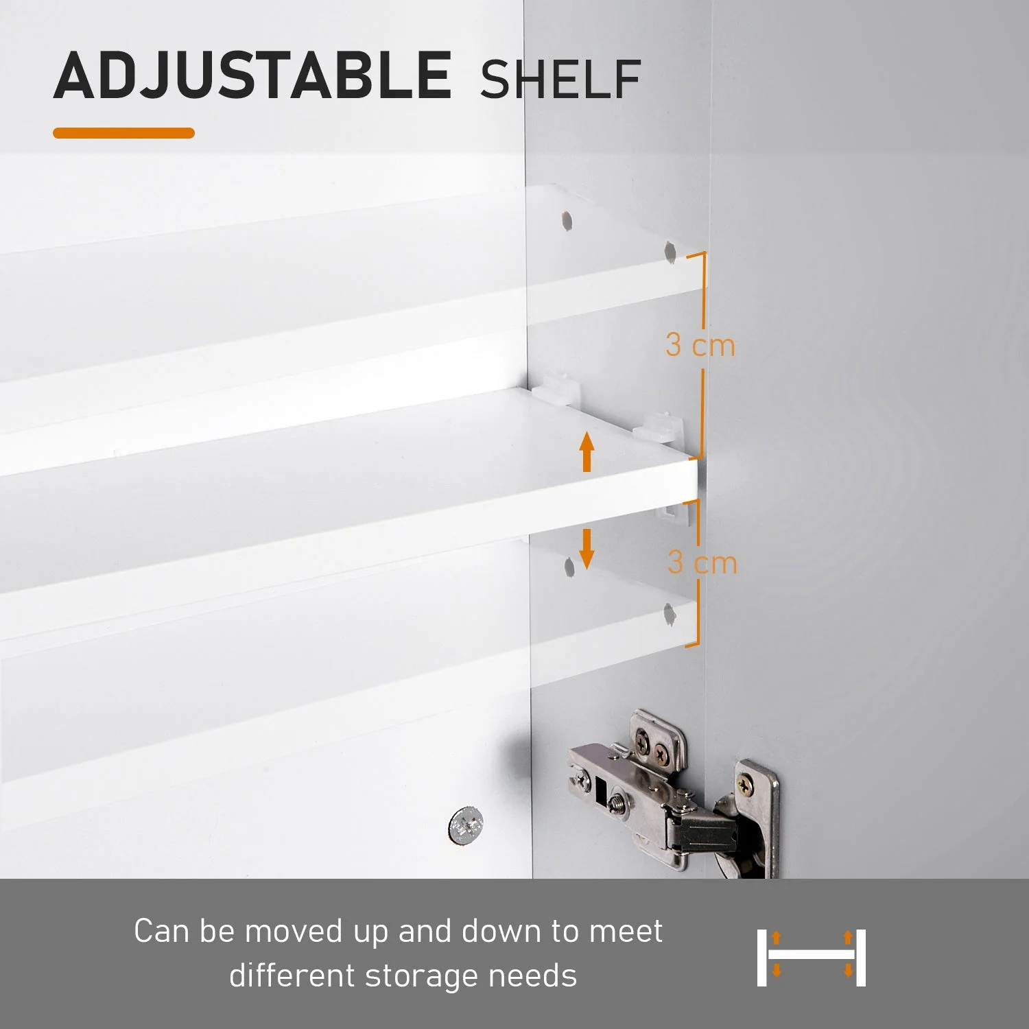 Homcom Bathroom Wall Cabinet - Image 7