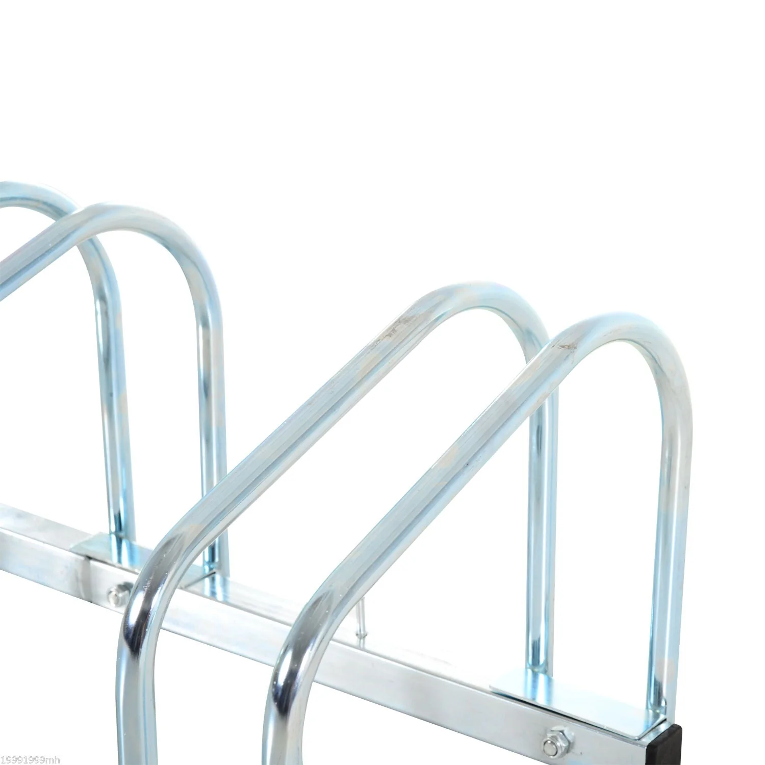Homcom Bike Stand Parking Rack Floor or Wall Mount Bicycle Cycle Storage Locking Stand 76L x 33W x 27H (3 Racks - Image 8