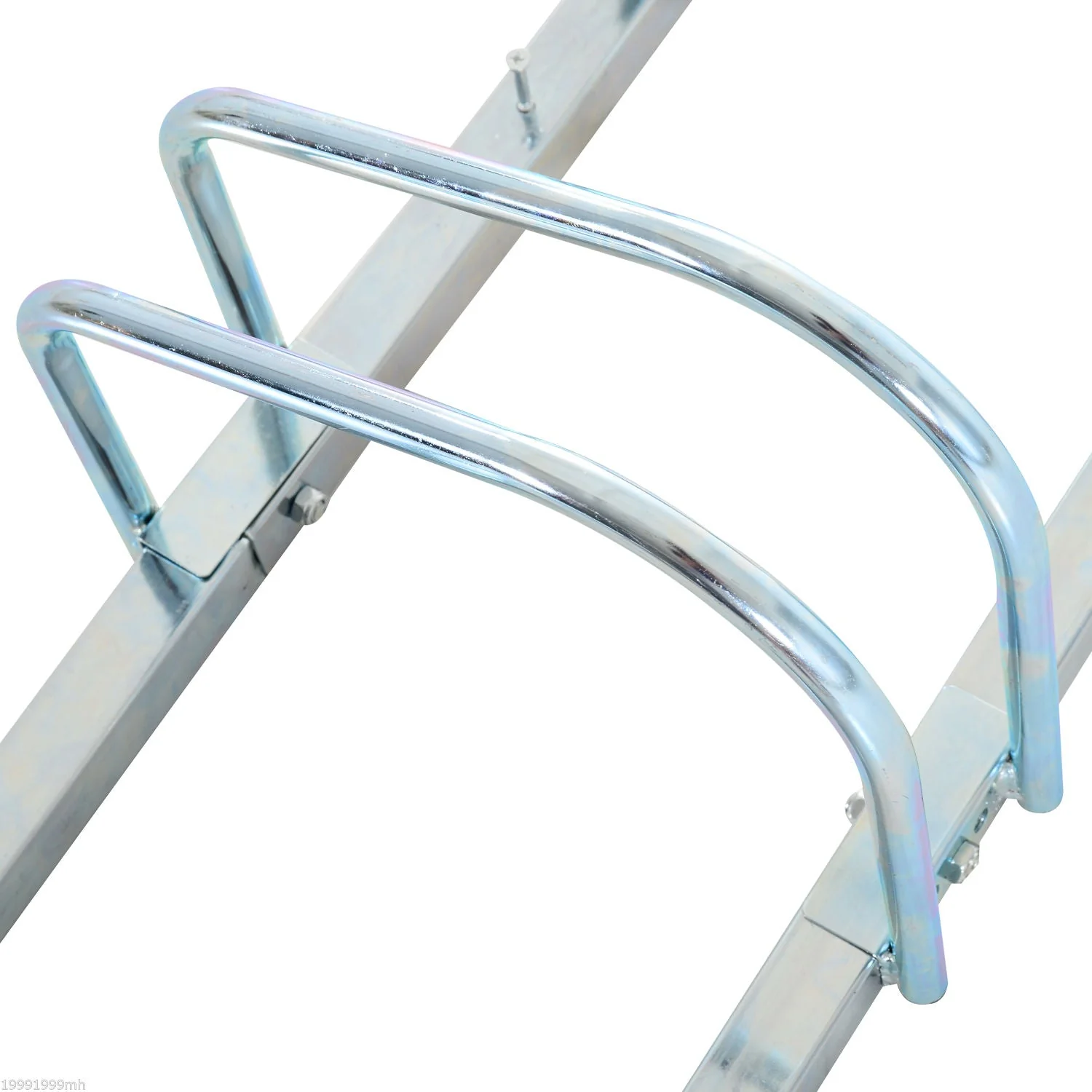 Homcom Bike Stand Parking Rack Floor or Wall Mount Bicycle Cycle Storage Locking Stand 76L x 33W x 27H (3 Racks - Image 9