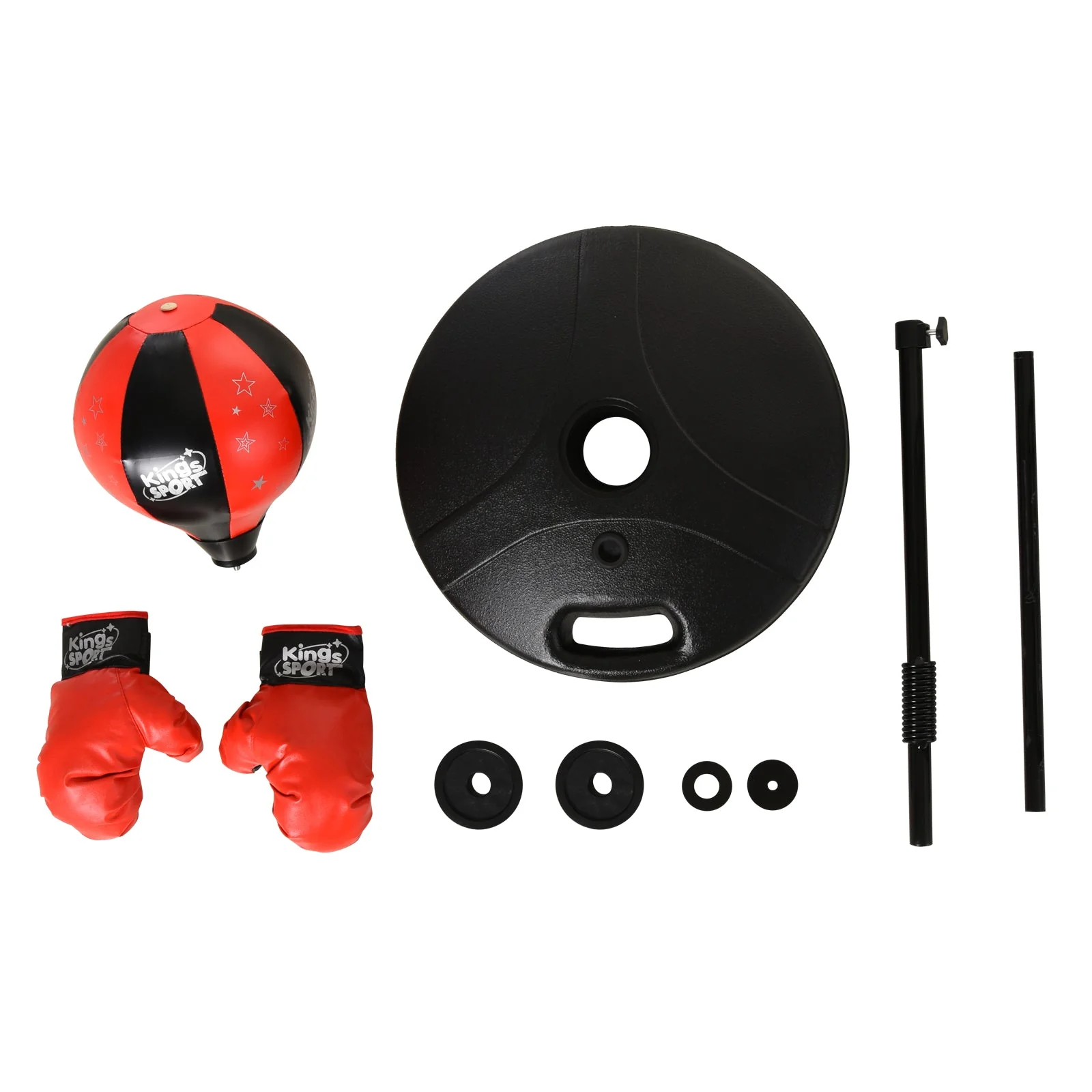Homcom Boxing Punch Ball Set 360 Degree Rebound Spring For Kids Height Adjustable ?38x78-120cm - Image 9