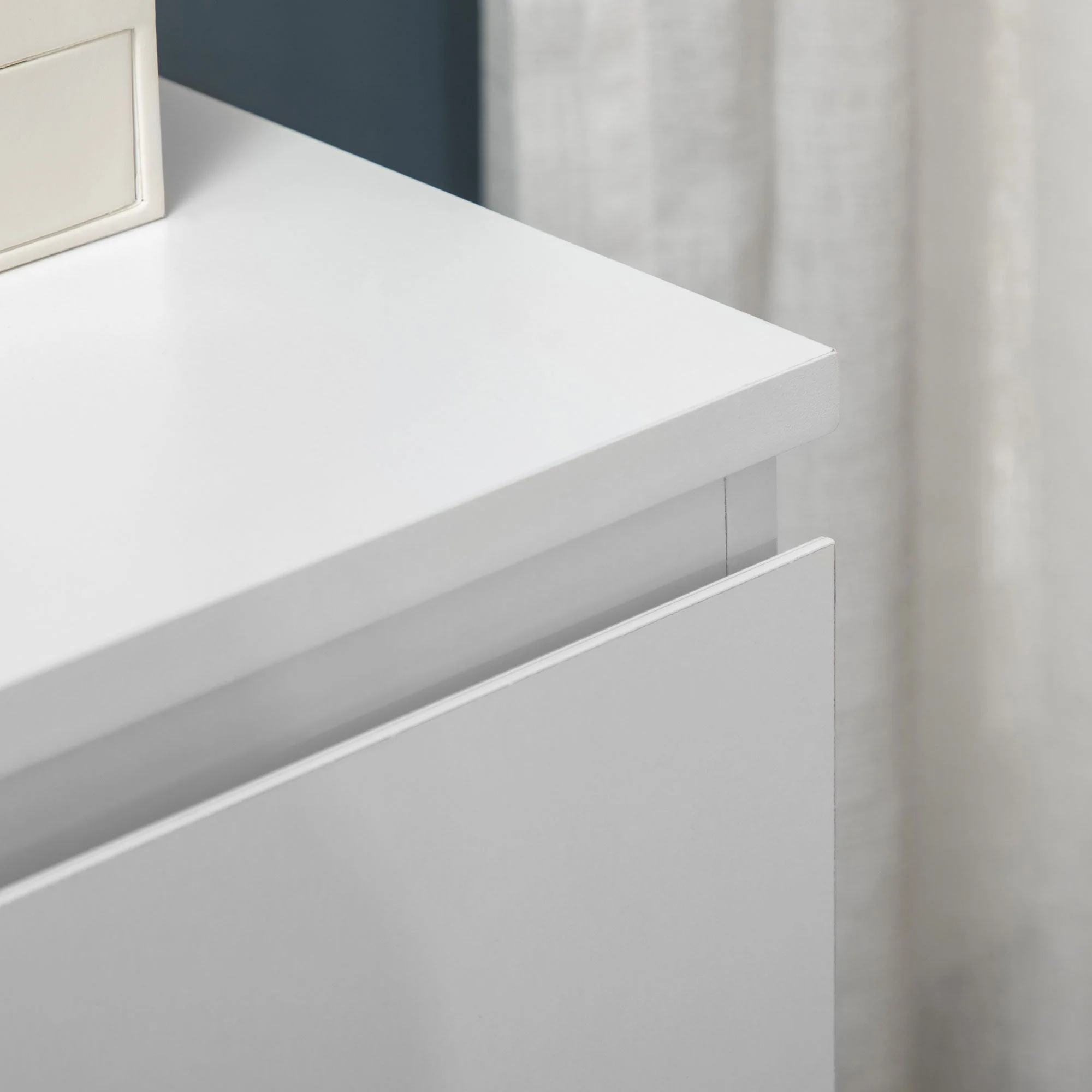Homcom Chest Of Drawers 3-Drawer Storage Organiser Unit For Bedroom Living Room White - Image 8