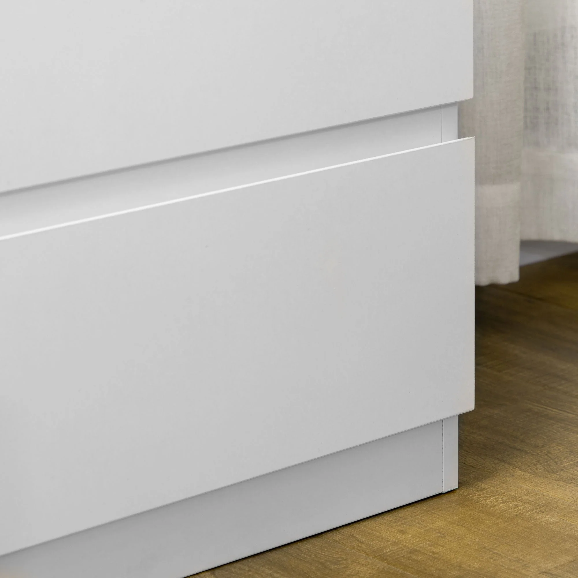 Homcom Chest Of Drawers 3-Drawer Storage Organiser Unit For Bedroom Living Room White - Image 9