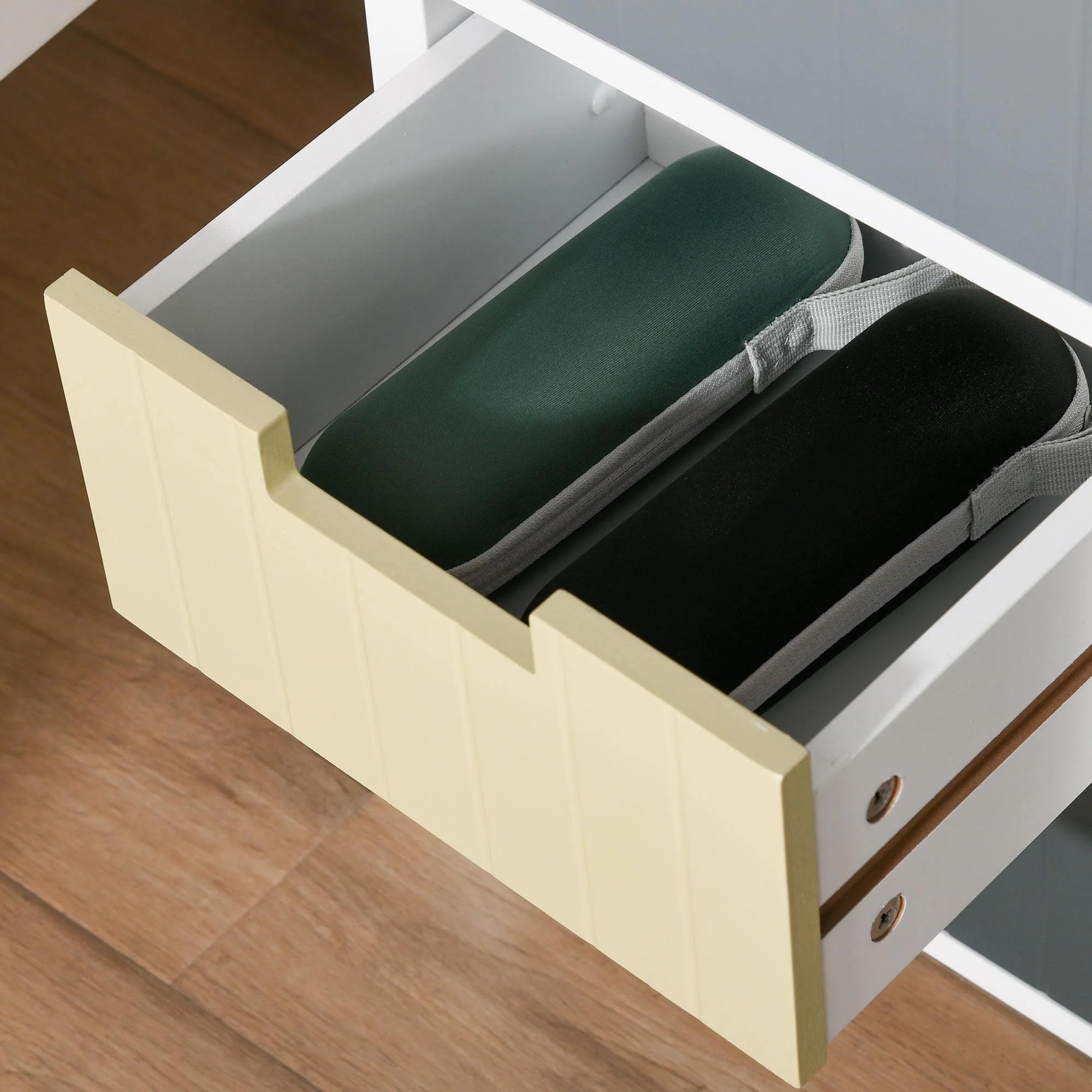 Homcom Chest of Drawers Storage Side Cabinet w/ 3 Detachable Drawers Home Furniture - Image 6