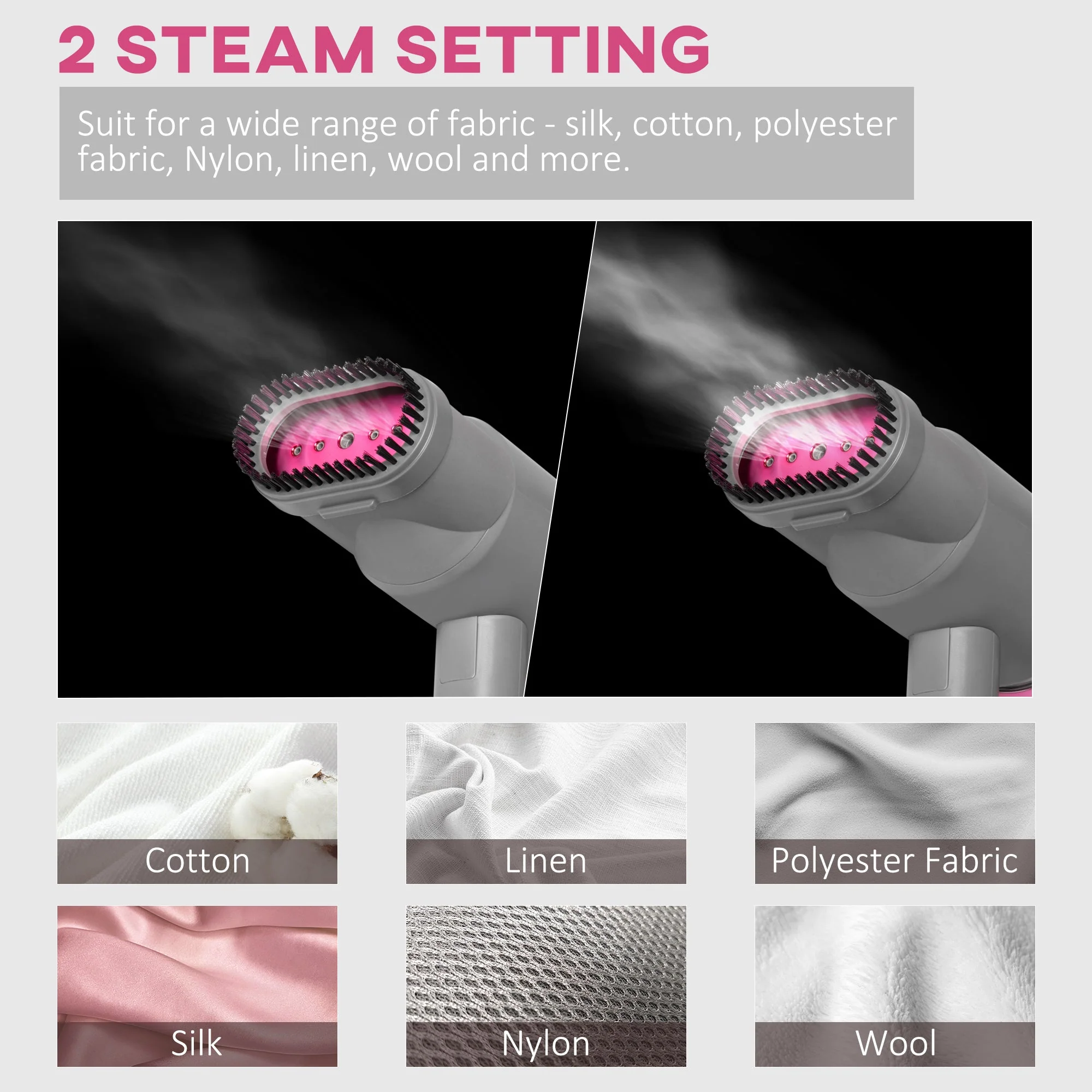 Homcom Clothes Steamer - Image 5