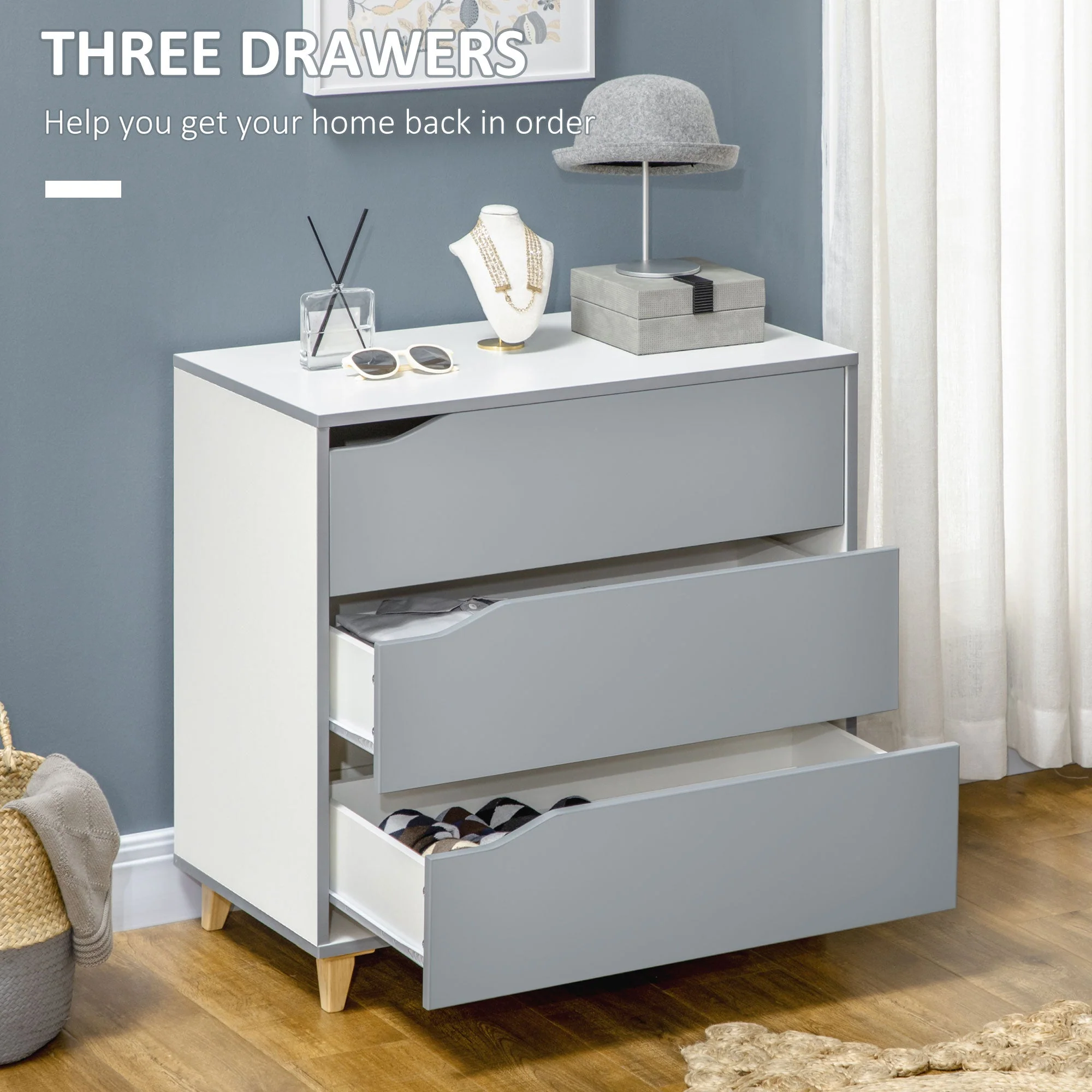 Homcom Drawer Chest - Image 5