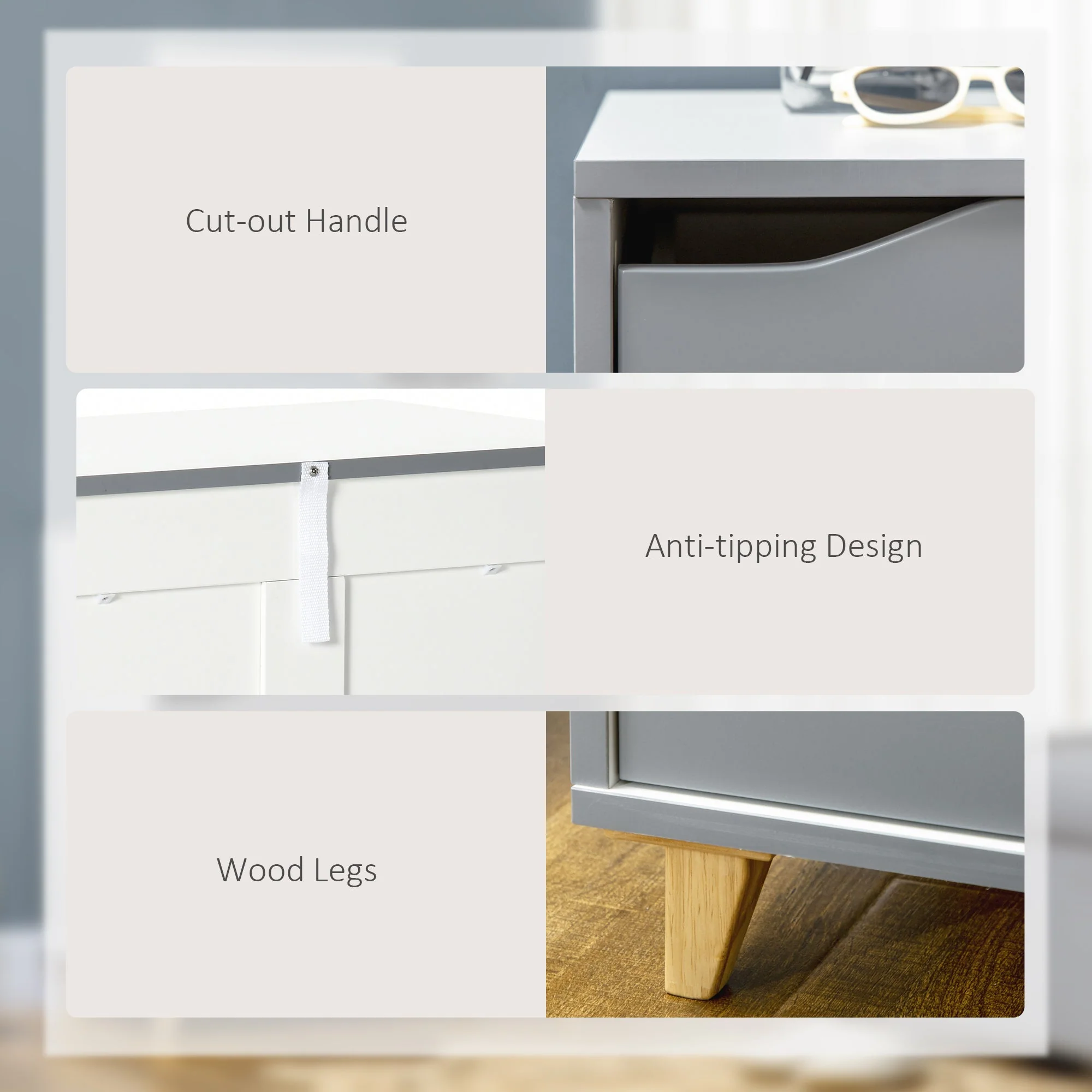 Homcom Drawer Chest - Image 6