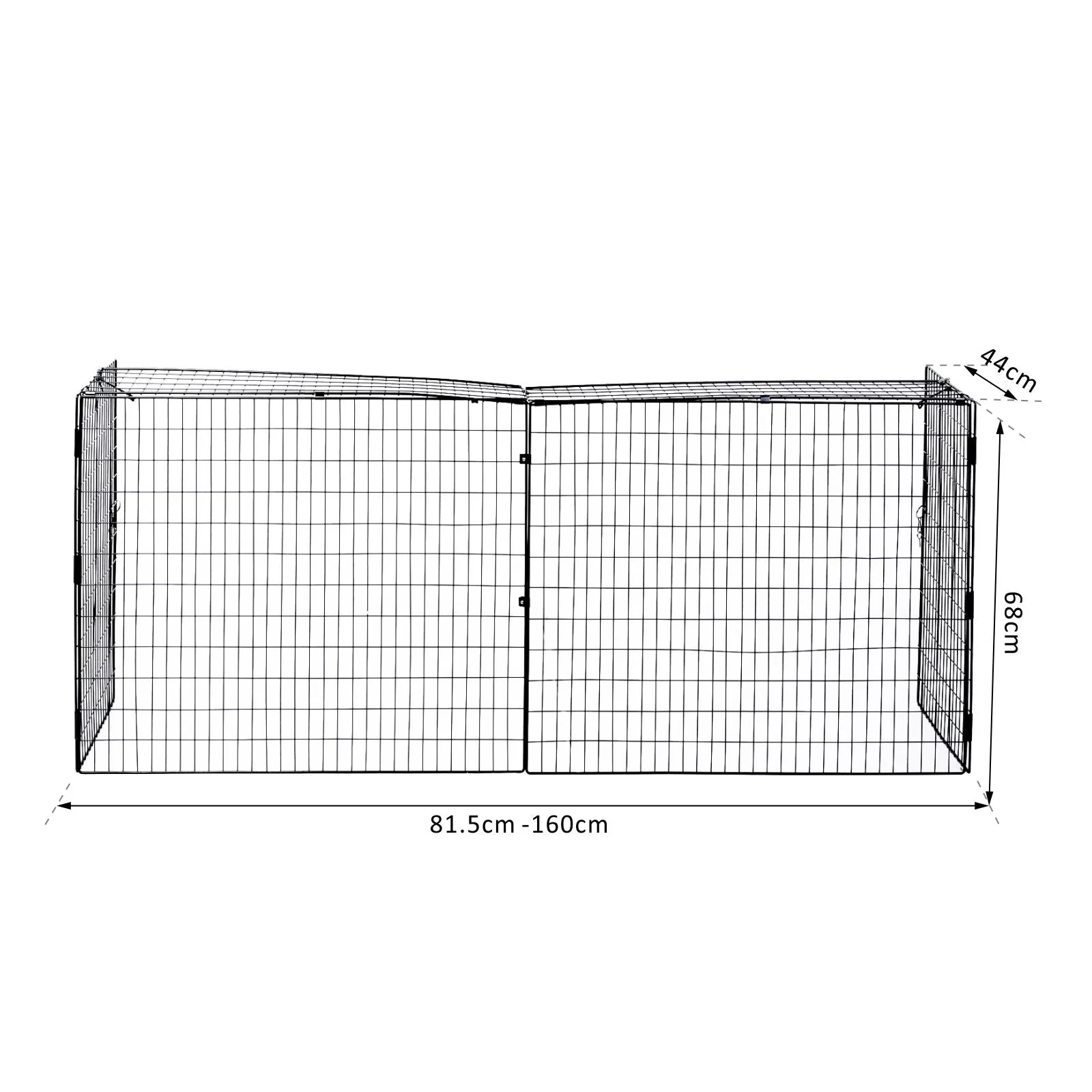 Homcom Extendable Fireguard Screen-Black - Image 3