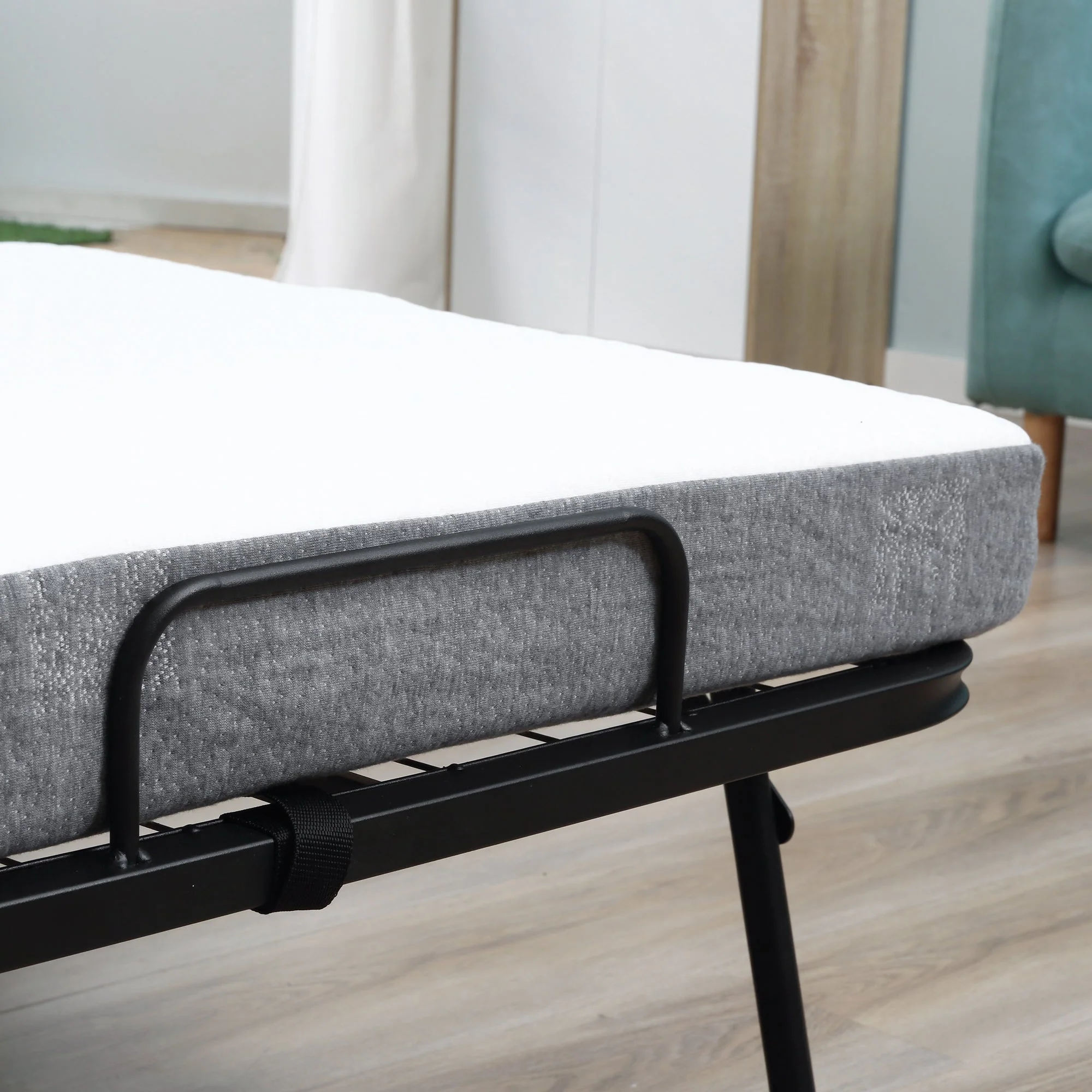 Homcom Folding Bed with 10cm Mattress - Image 9