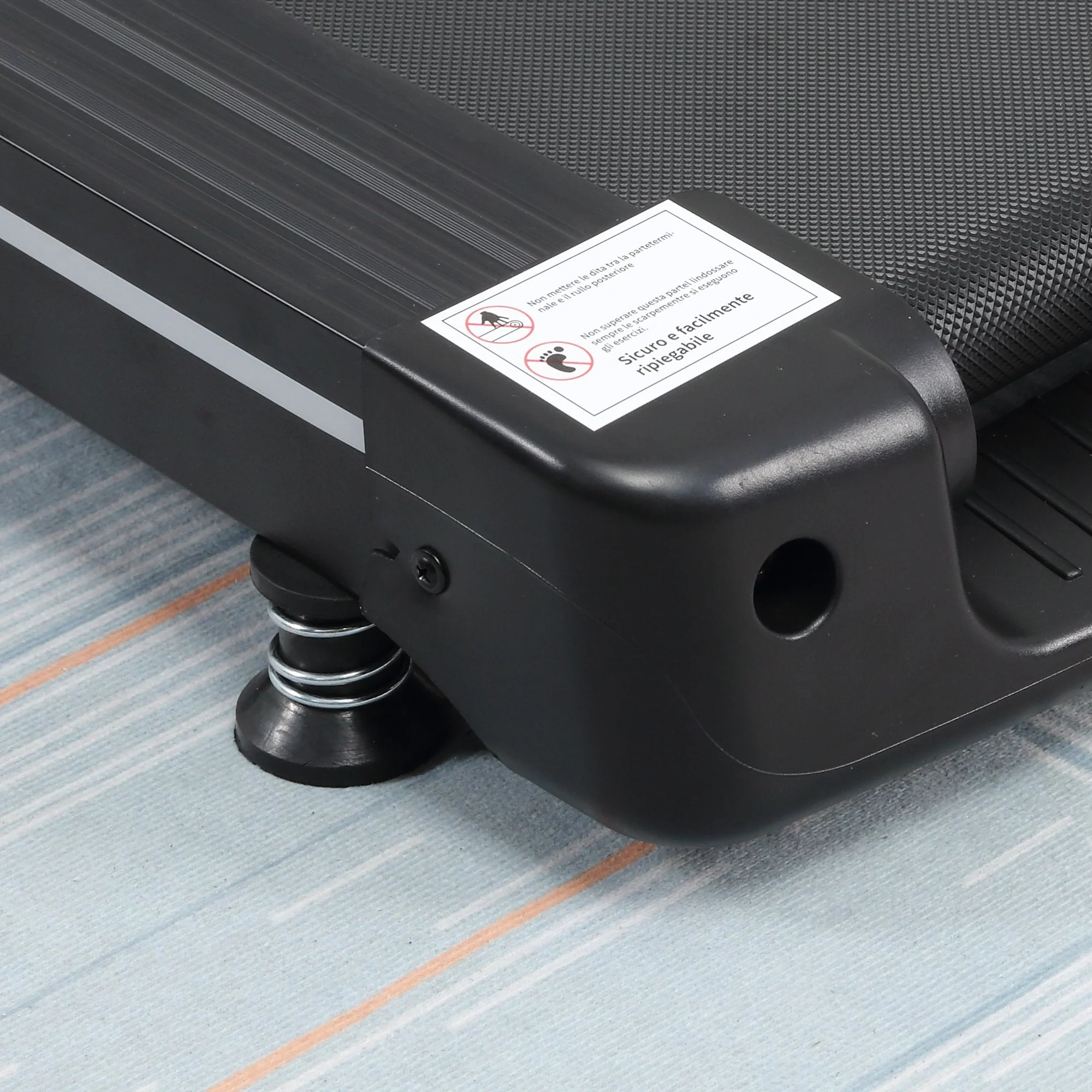 Homcom Folding Treadmill for Home Motorised Running Machine w/ LCD Display Black - Image 8
