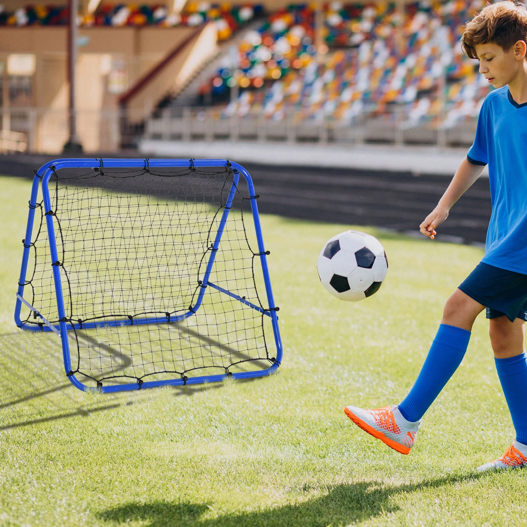 Homcom Football Rebounder Net - Image 2