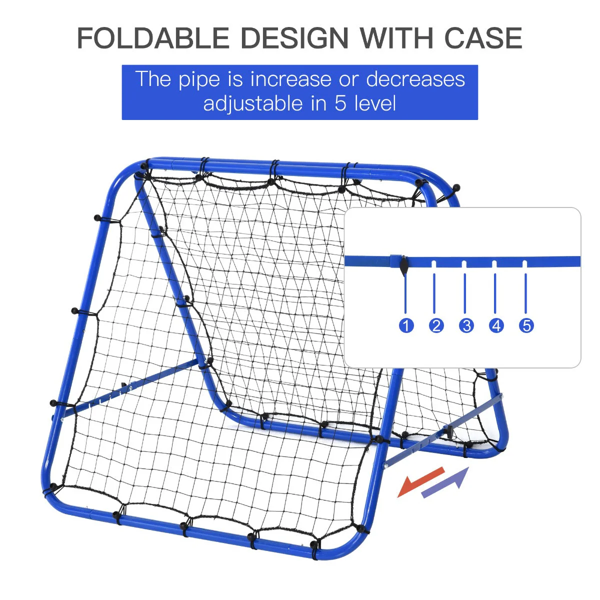 Homcom Football Rebounder Net - Image 6