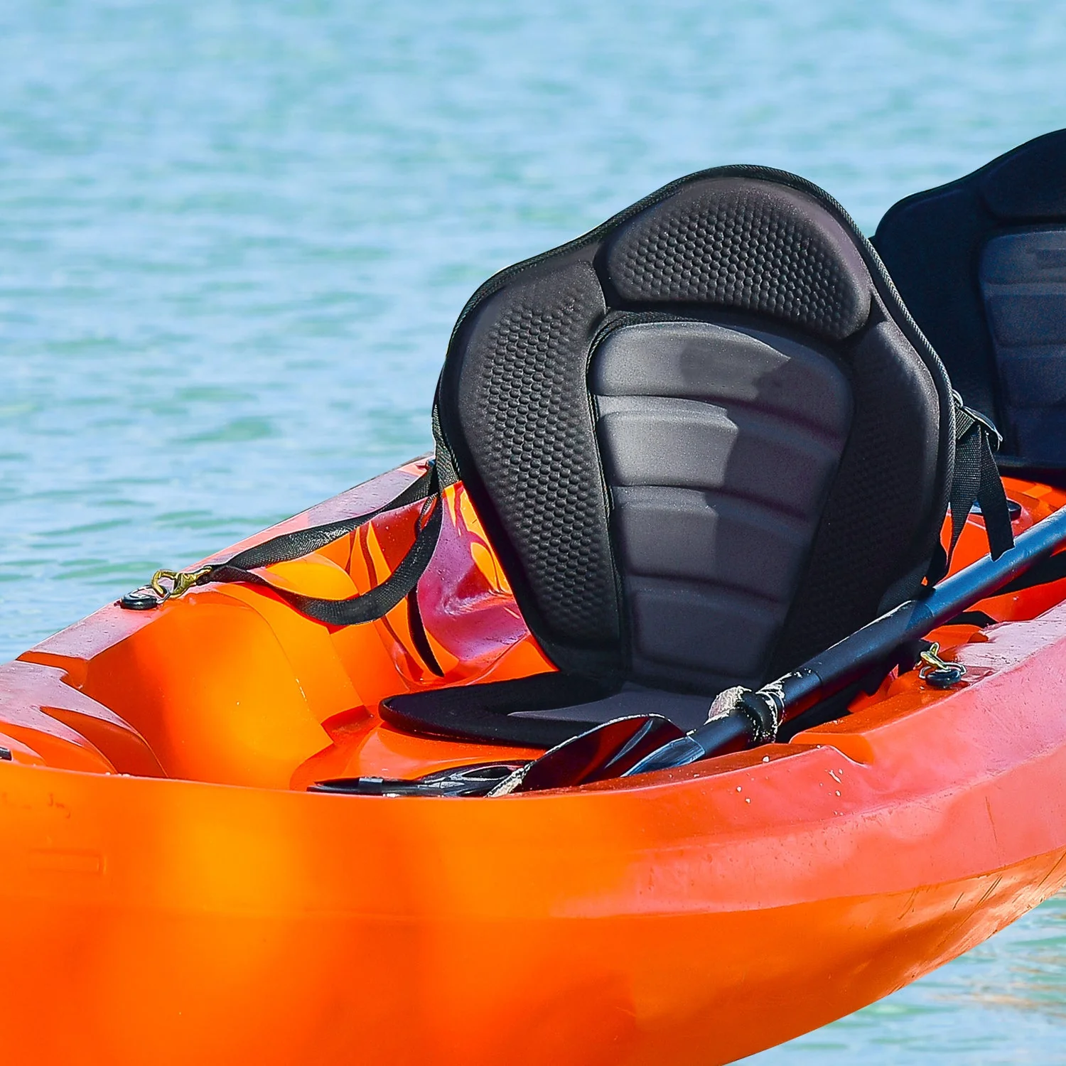 Homcom High Back Detachable Canoe/Kayak Seat-Black - Image 2
