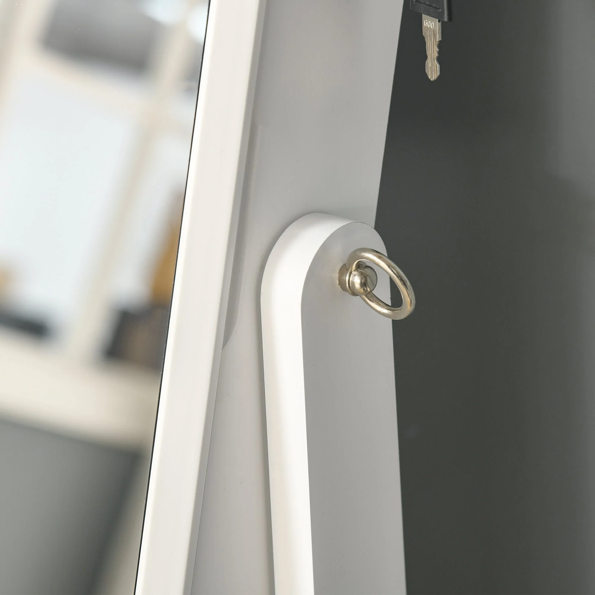 Homcom Jewellery Cabinet with Full-Length Mirror - Image 8