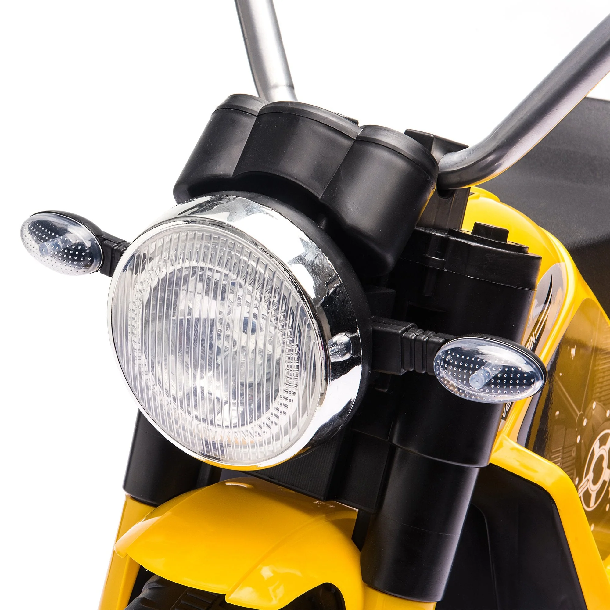 Homcom Kids 6V Electric Motorcycle Ride-On Toy Battery 18 - 36 Months Yellow - Image 8