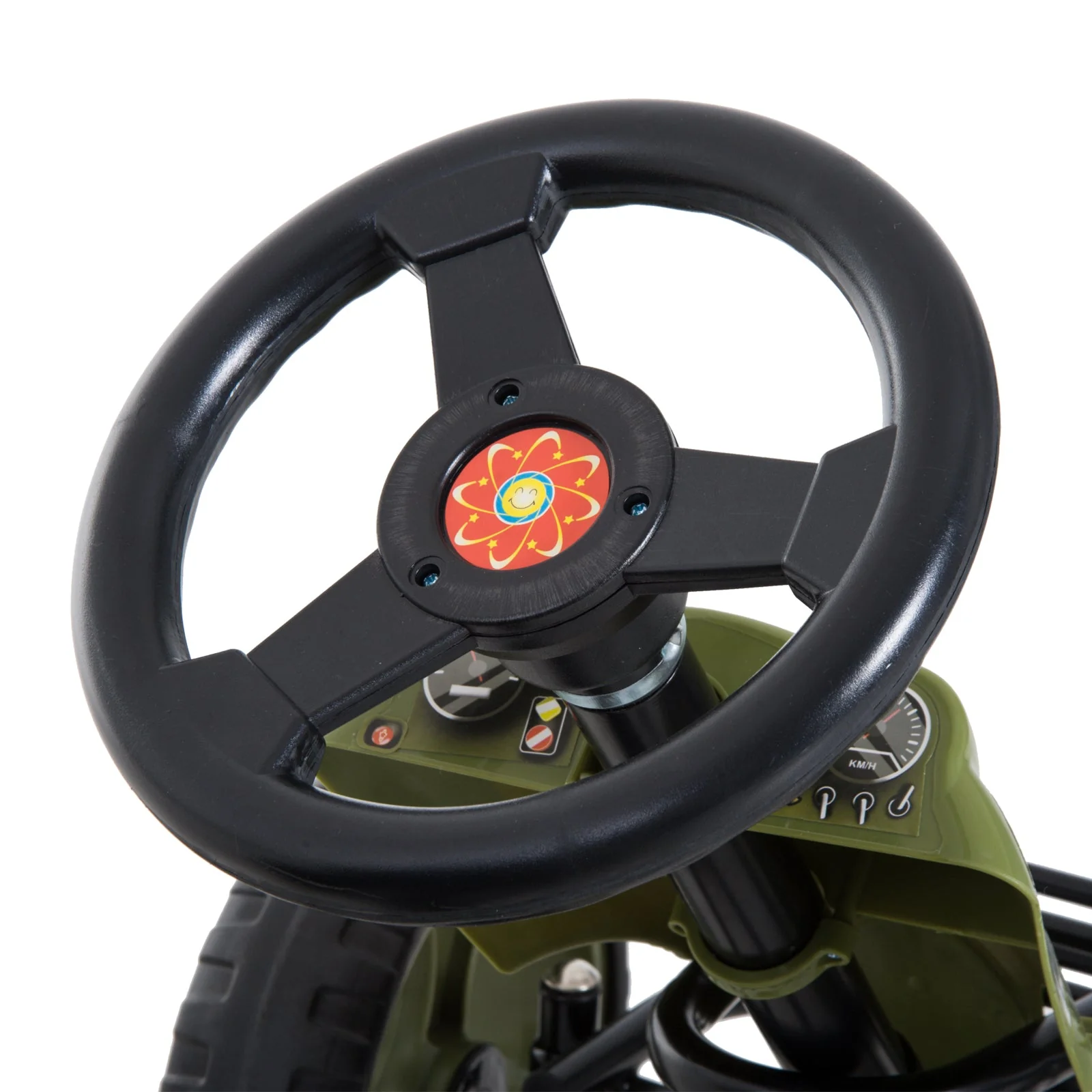 Homcom Kids Children Pedal Go Kart Ride On Racer Braking System Adjustable Seat Green - Image 7