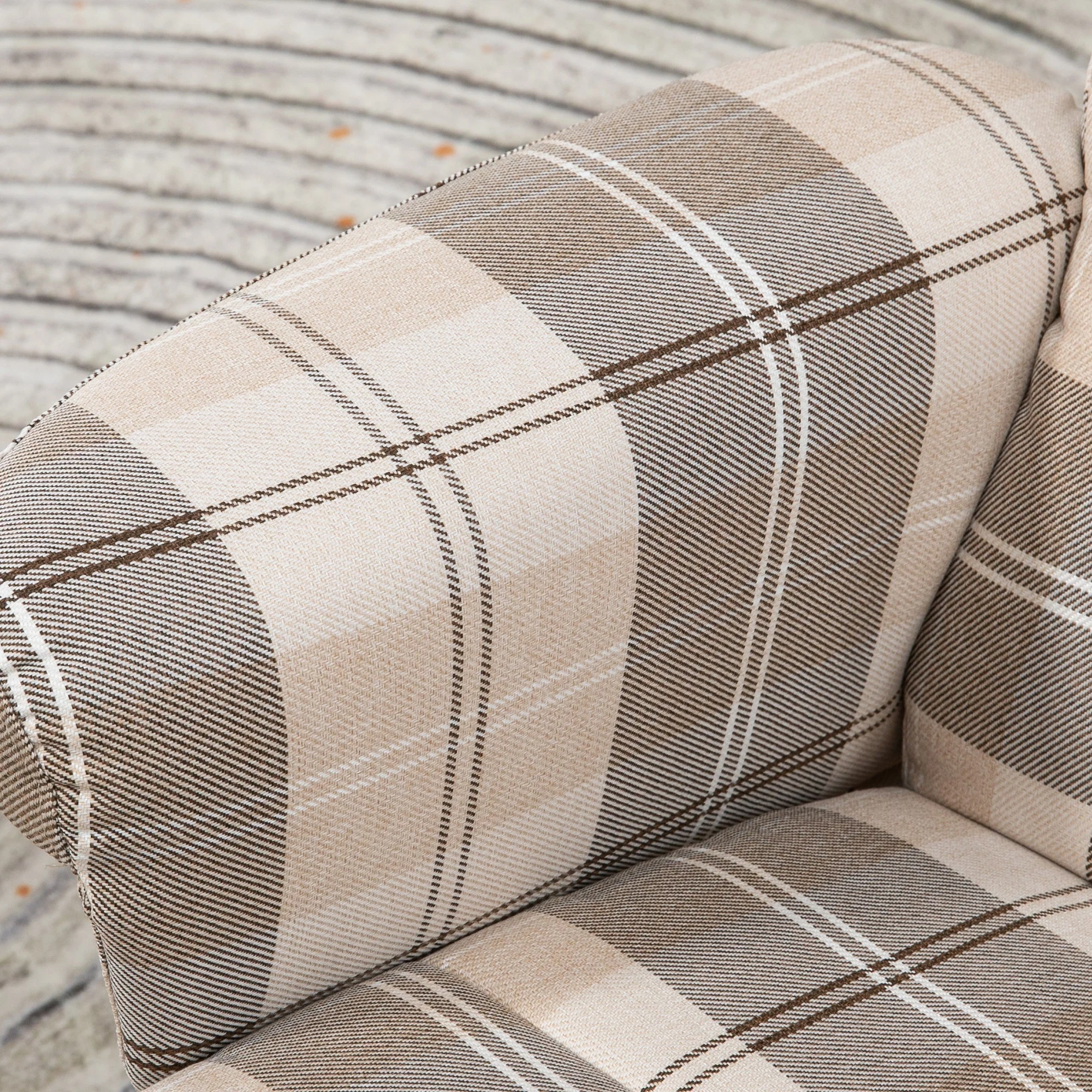 Homcom Linen Swivel Recliner Chair with Footstool - Image 8
